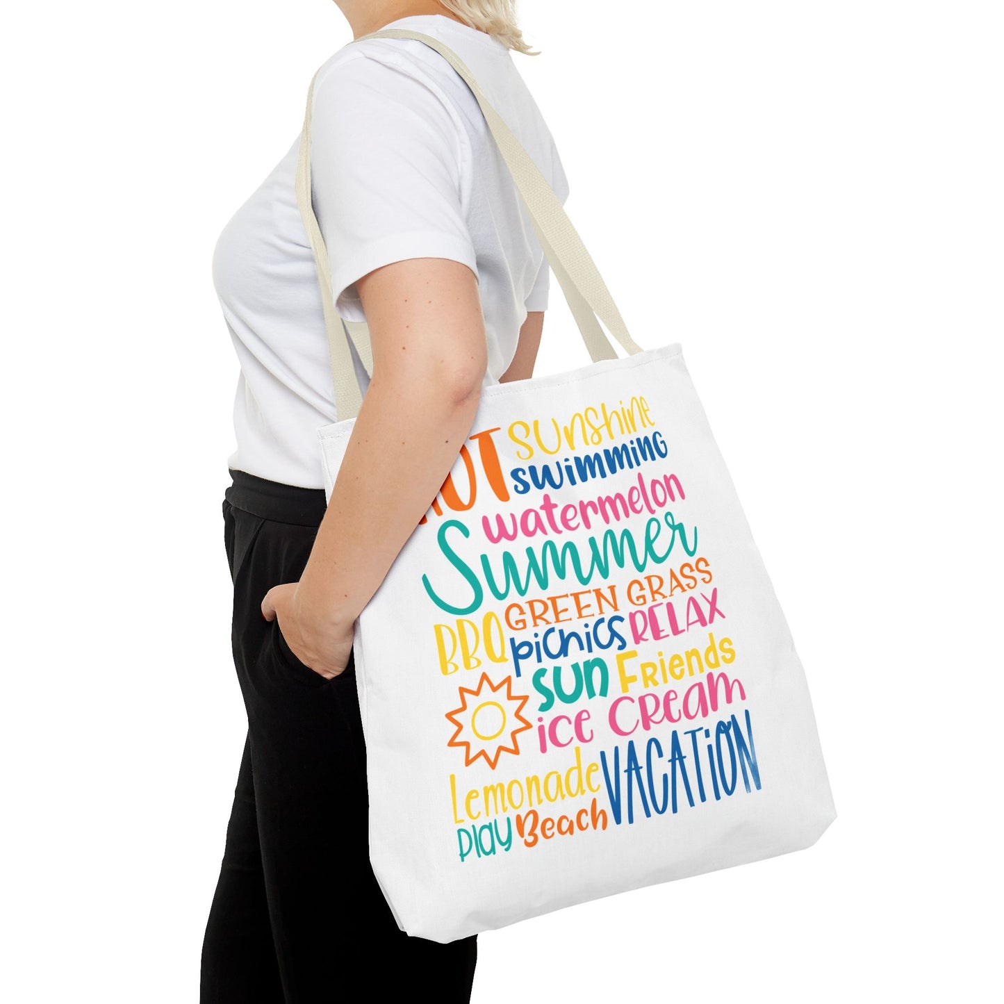 Summer Word Riot Tote Bag