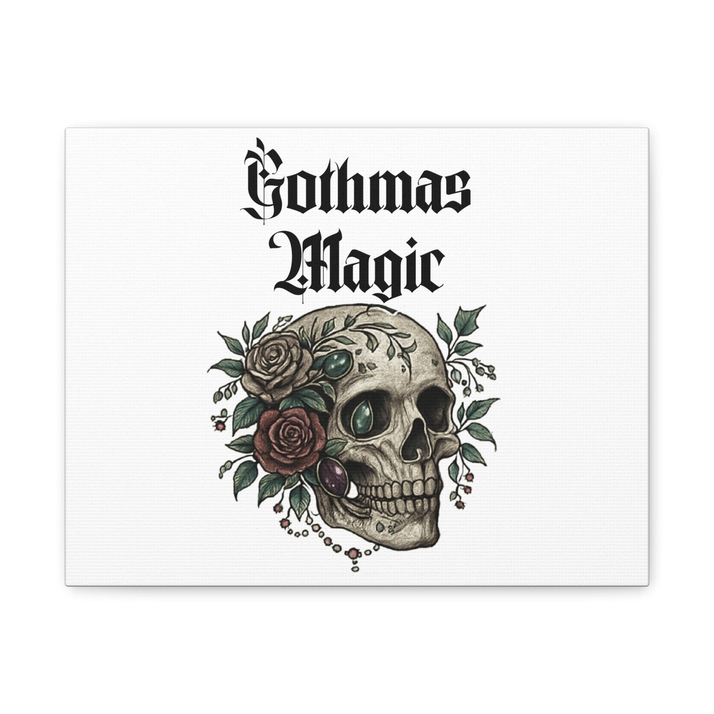 Gothmas Magic Skull Canvas Wall Art