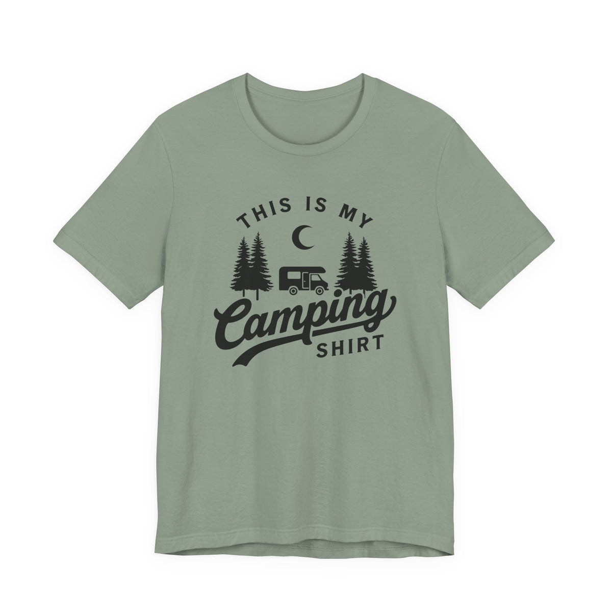 This Is My Camping Shirt Tee — Retro Camper Graphic T-Shirt for Outdoor Lovers