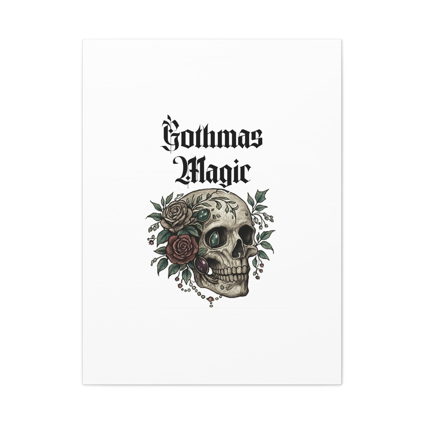 Gothmas Magic Skull Canvas Wall Art