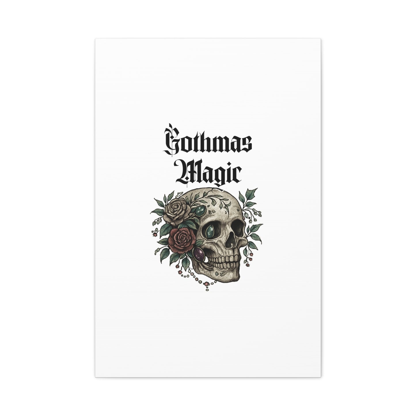 Gothmas Magic Skull Canvas Wall Art