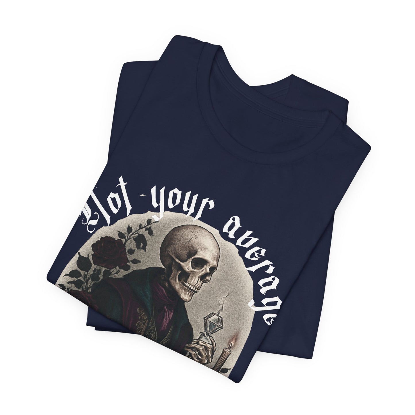 Not Your Average Holiday Skull Tee — Gothic Skeleton Graphic T-Shirt