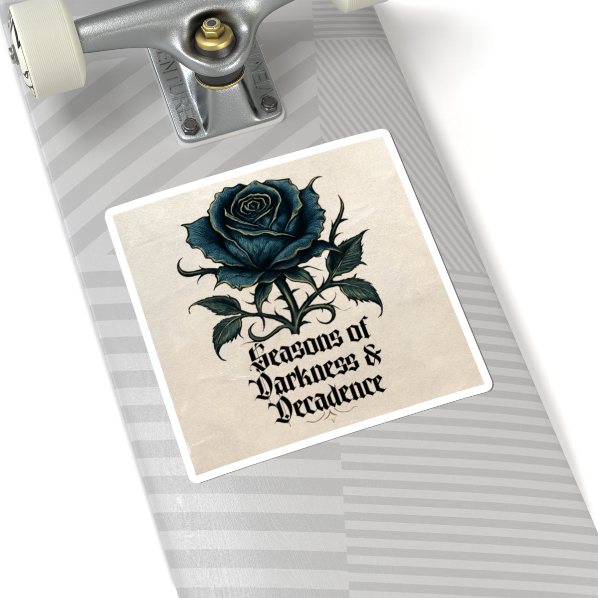 Sticker — Gothic Blue Rose “Seasons of Darkness & Decadence”