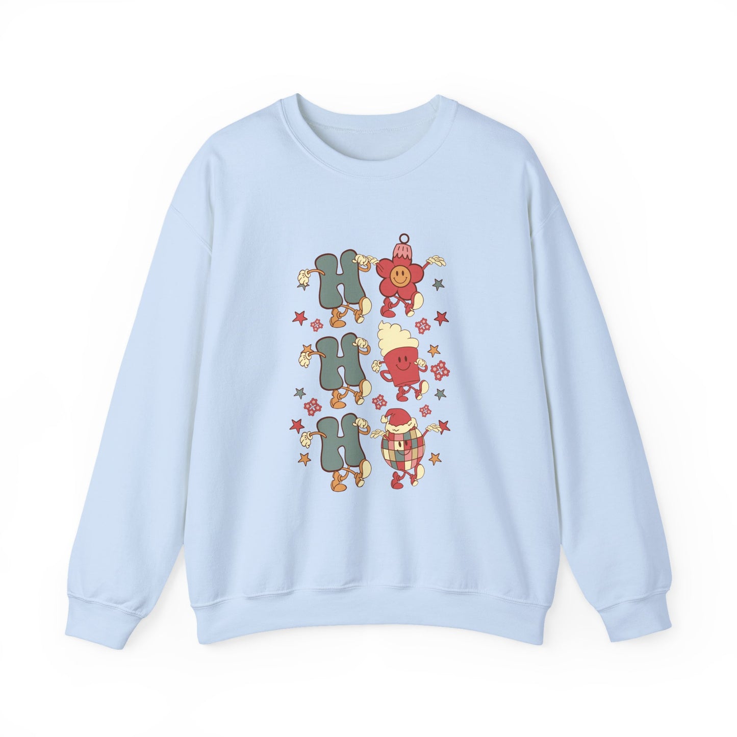 Ho Ho Ho Crewneck Sweatshirt — Christmas Holiday Sweatshirt