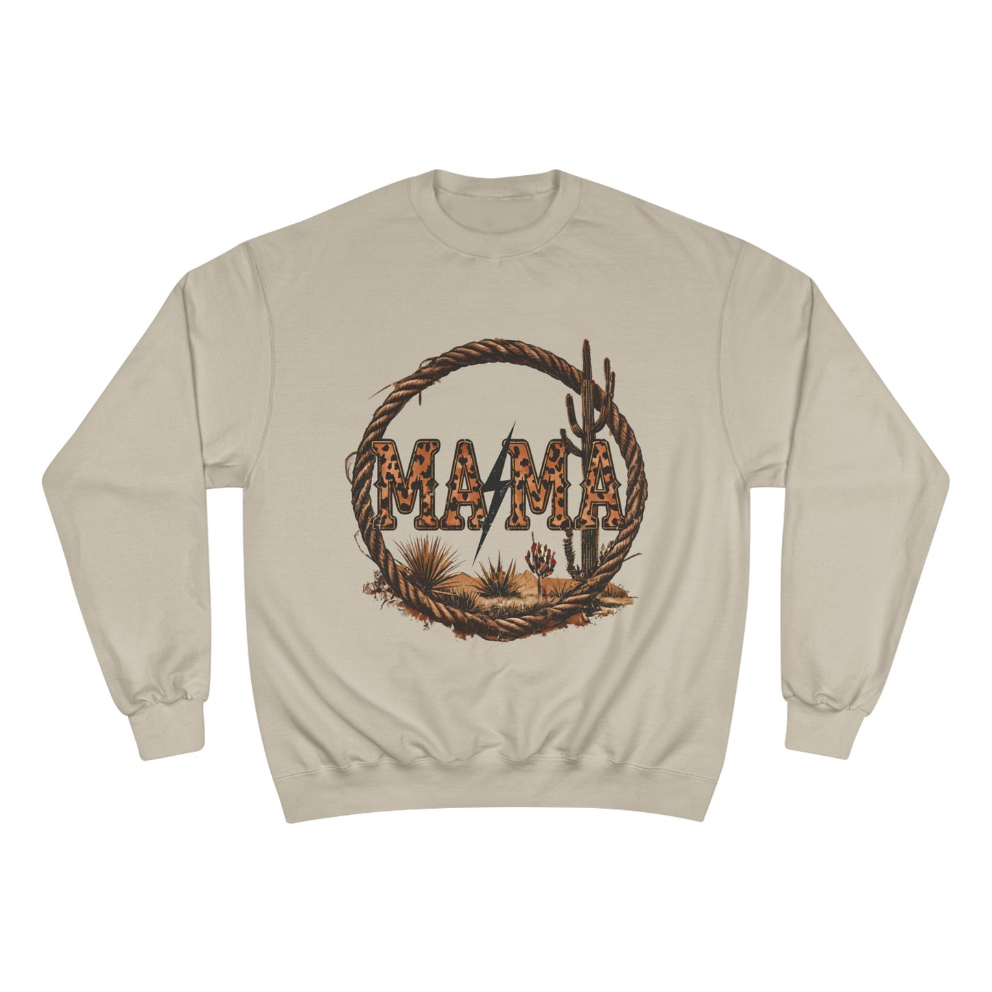 Western-Inspired Mama Champion Sweatshirt, Cozy Sweatshirt for Moms, Gift for Mother's Day, Comfortable Casual Wear, Boho Style Clothing
