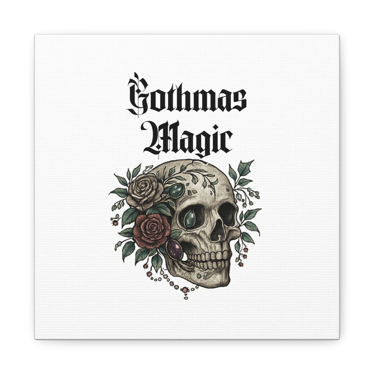 Gothmas Magic Skull Canvas Wall Art