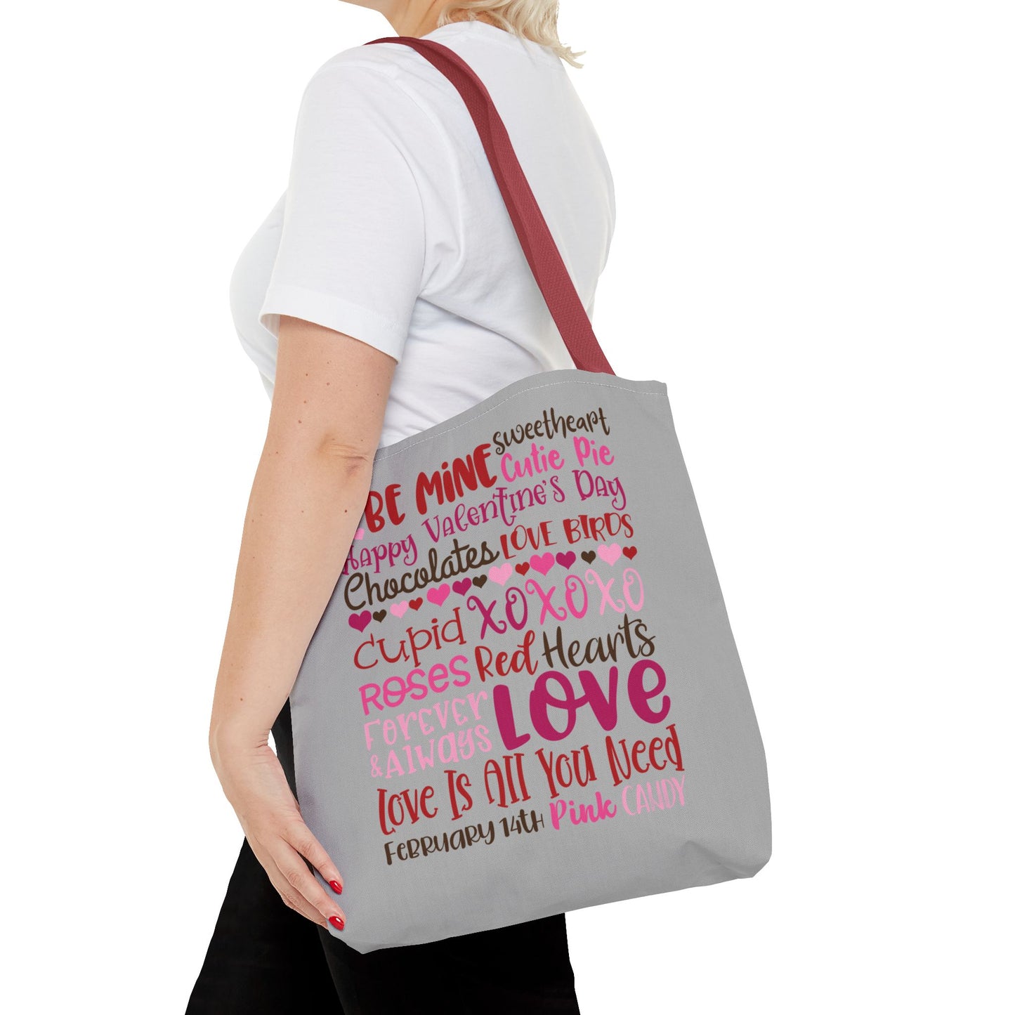Valentine’s Day Love Words Tote Bag