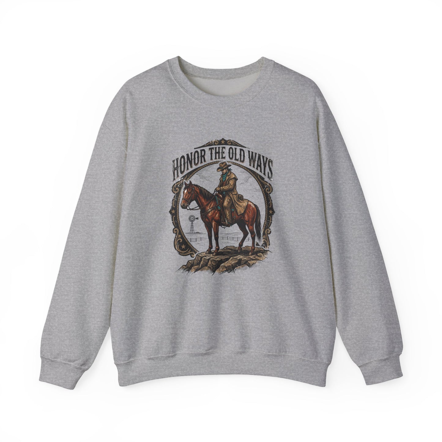 Honor the Old Ways sweatshirt | Western cowboy, vintage Americana rodeo