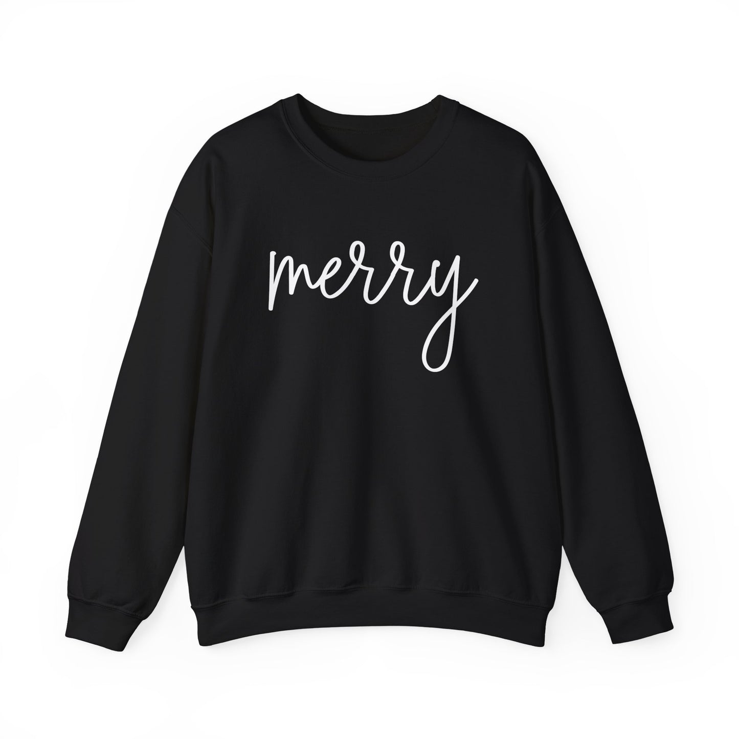 Cute Merry Crewneck Sweatshirt - Christmas Holiday