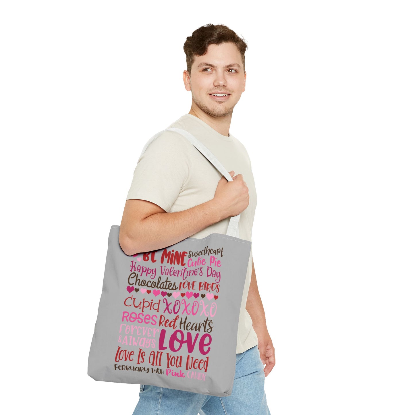 Valentine’s Day Love Words Tote Bag