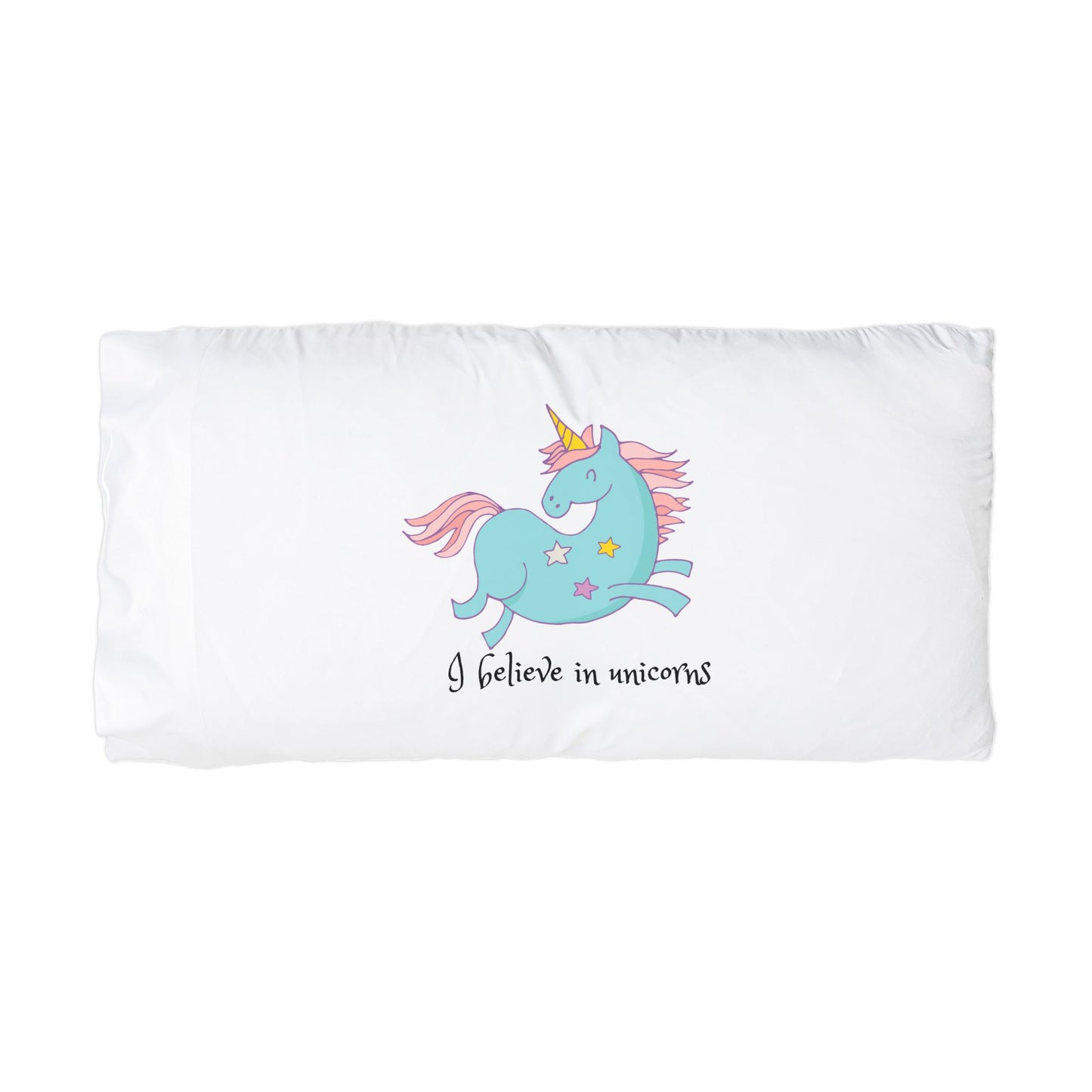 I Believe in Unicorns Pillowcase for Kids