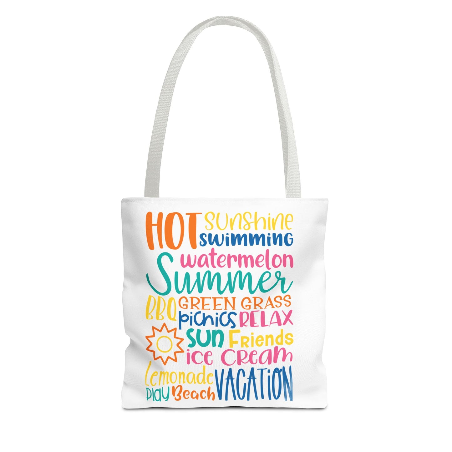 Summer Word Riot Tote Bag