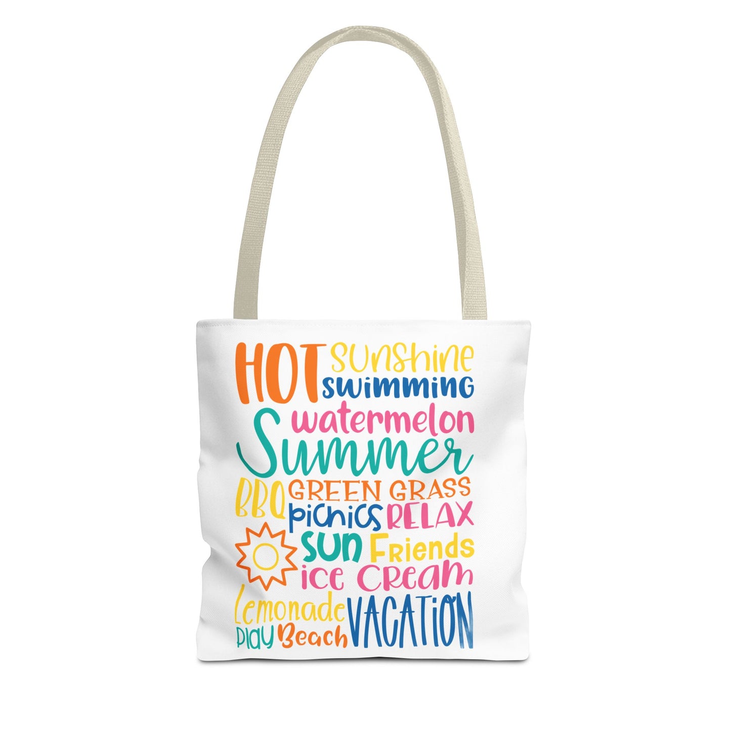 Summer Word Riot Tote Bag
