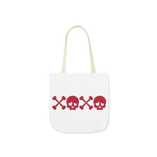 Skull Polyester Canvas Tote Bag Bag