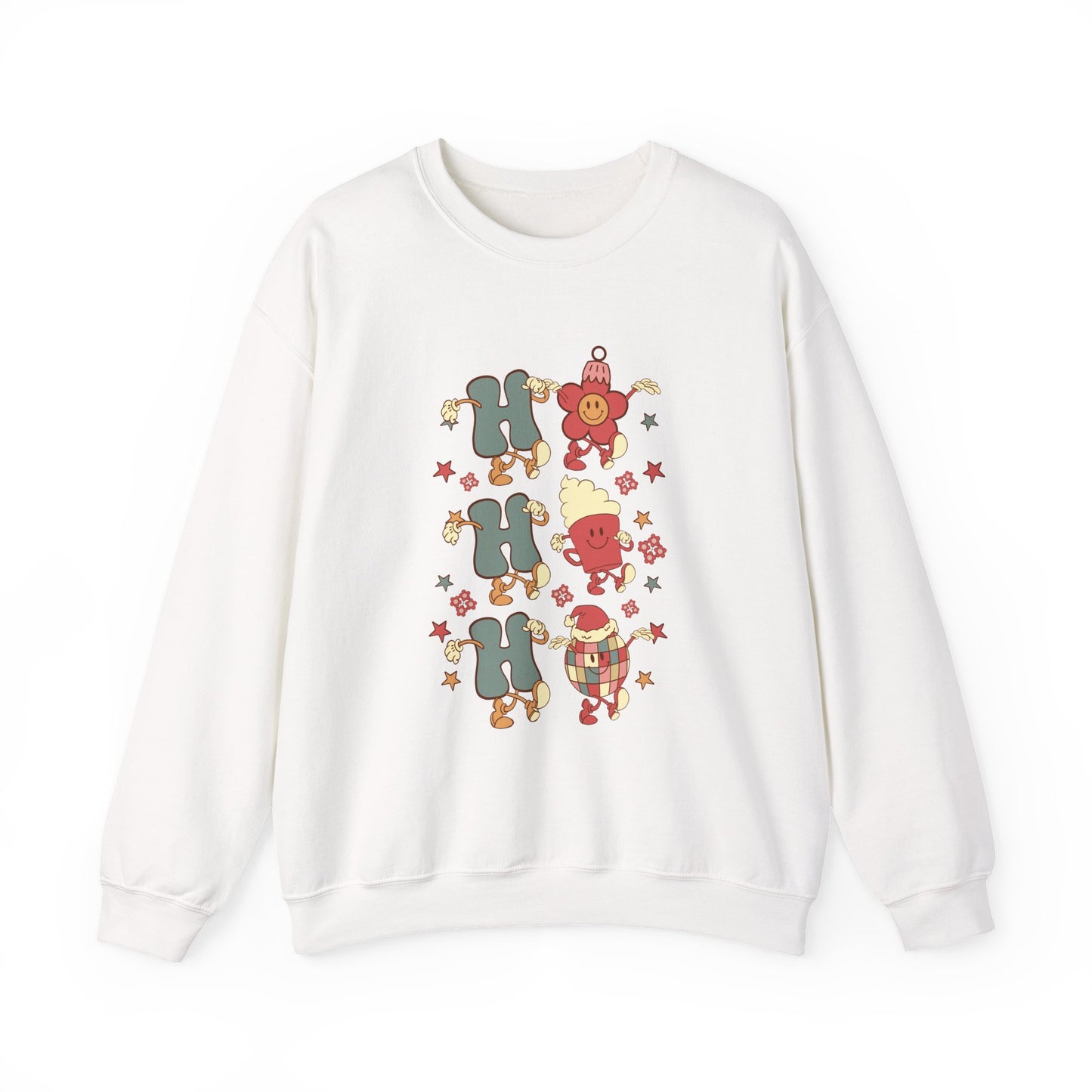 Ho Ho Ho Crewneck Sweatshirt — Christmas Holiday Sweatshirt