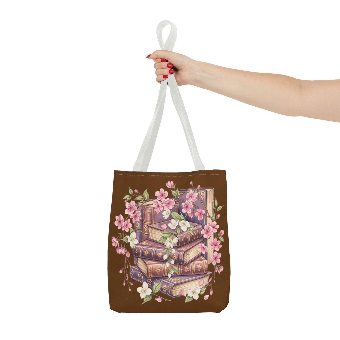 Wildflower Book Tote — Floral Print Library Tote