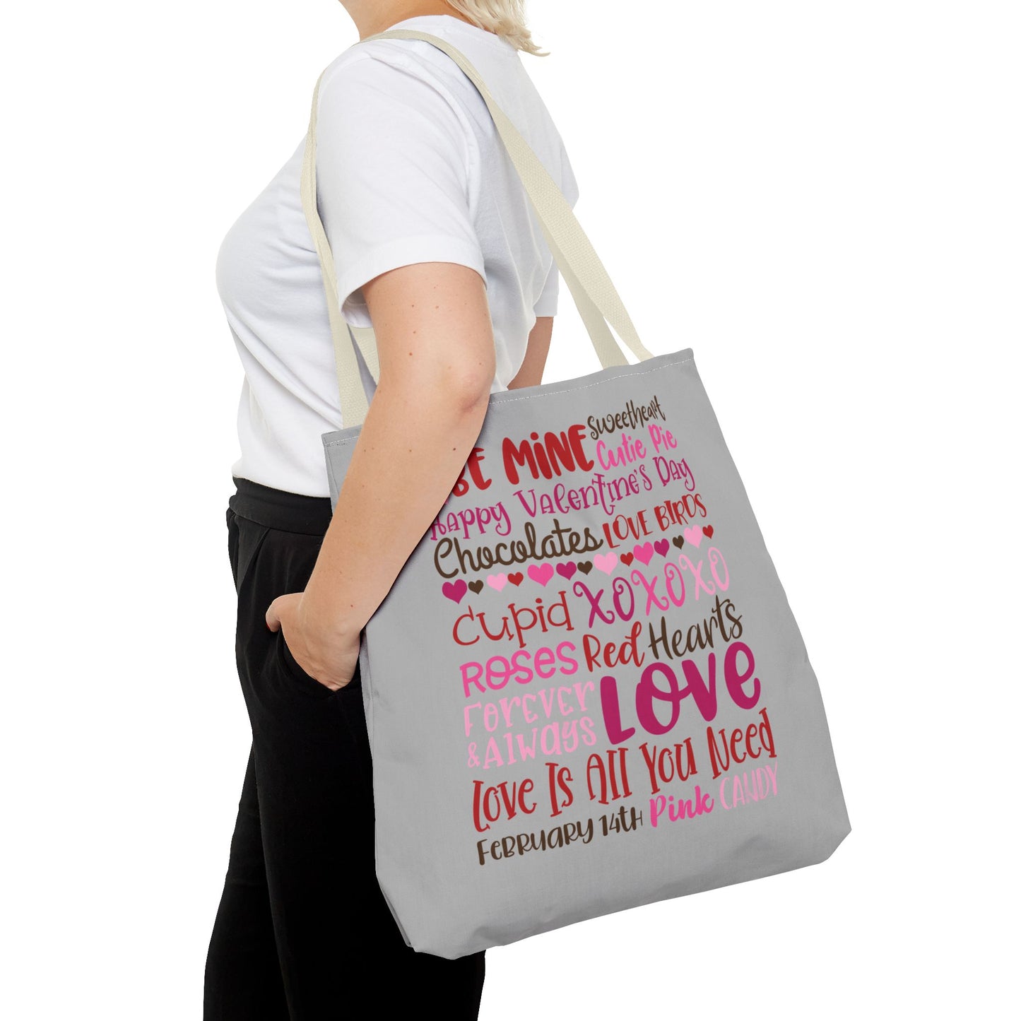 Valentine’s Day Love Words Tote Bag