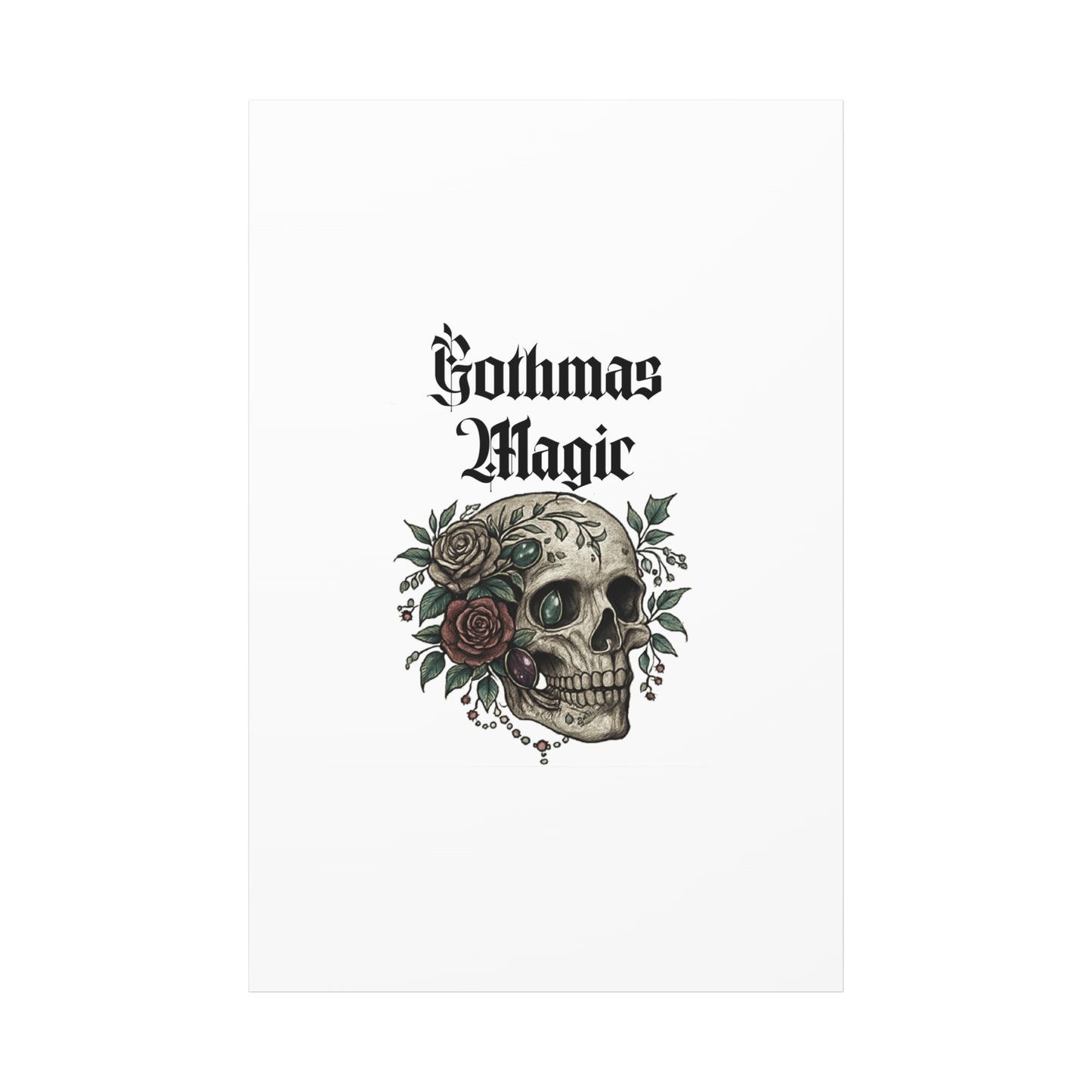 Gothmas Magic Skull Canvas Wall Art