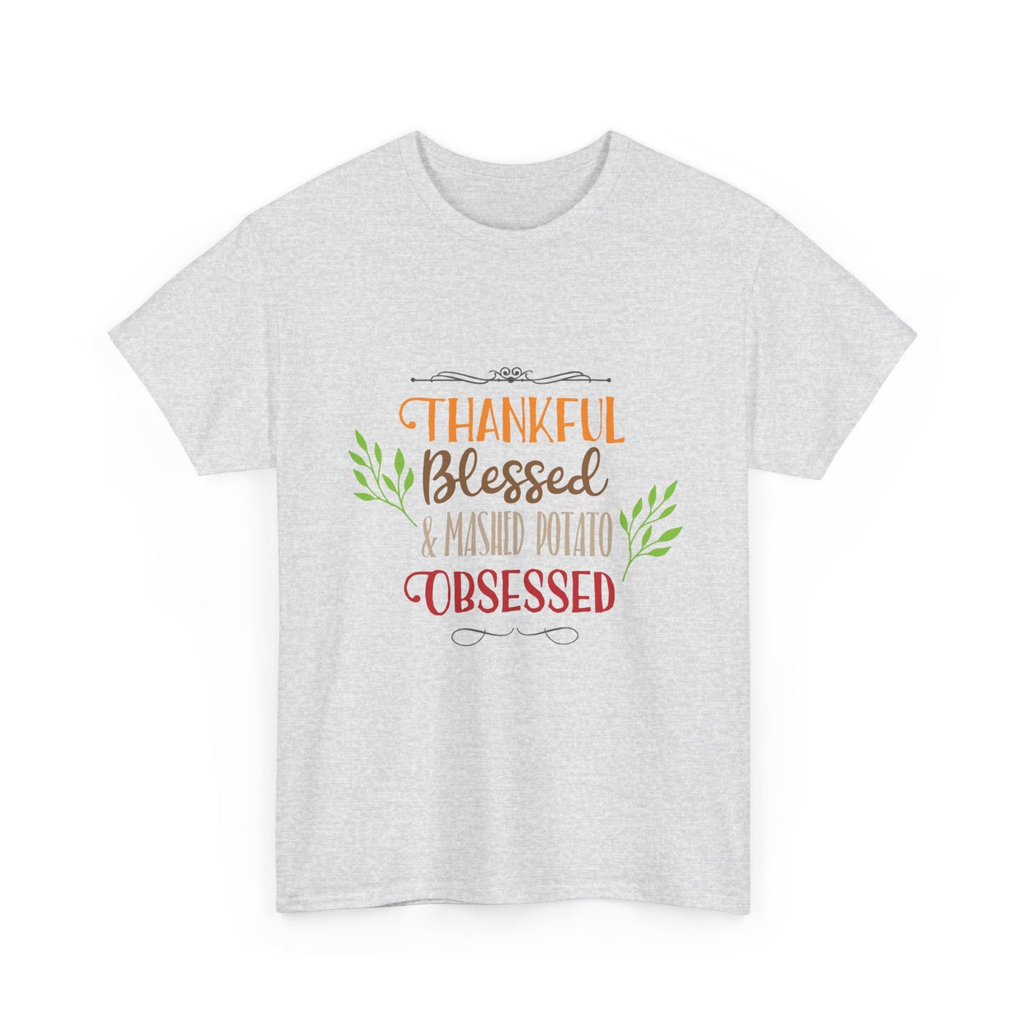 Mashed Potato Obsessed Funny Family Thanksgiving Tee