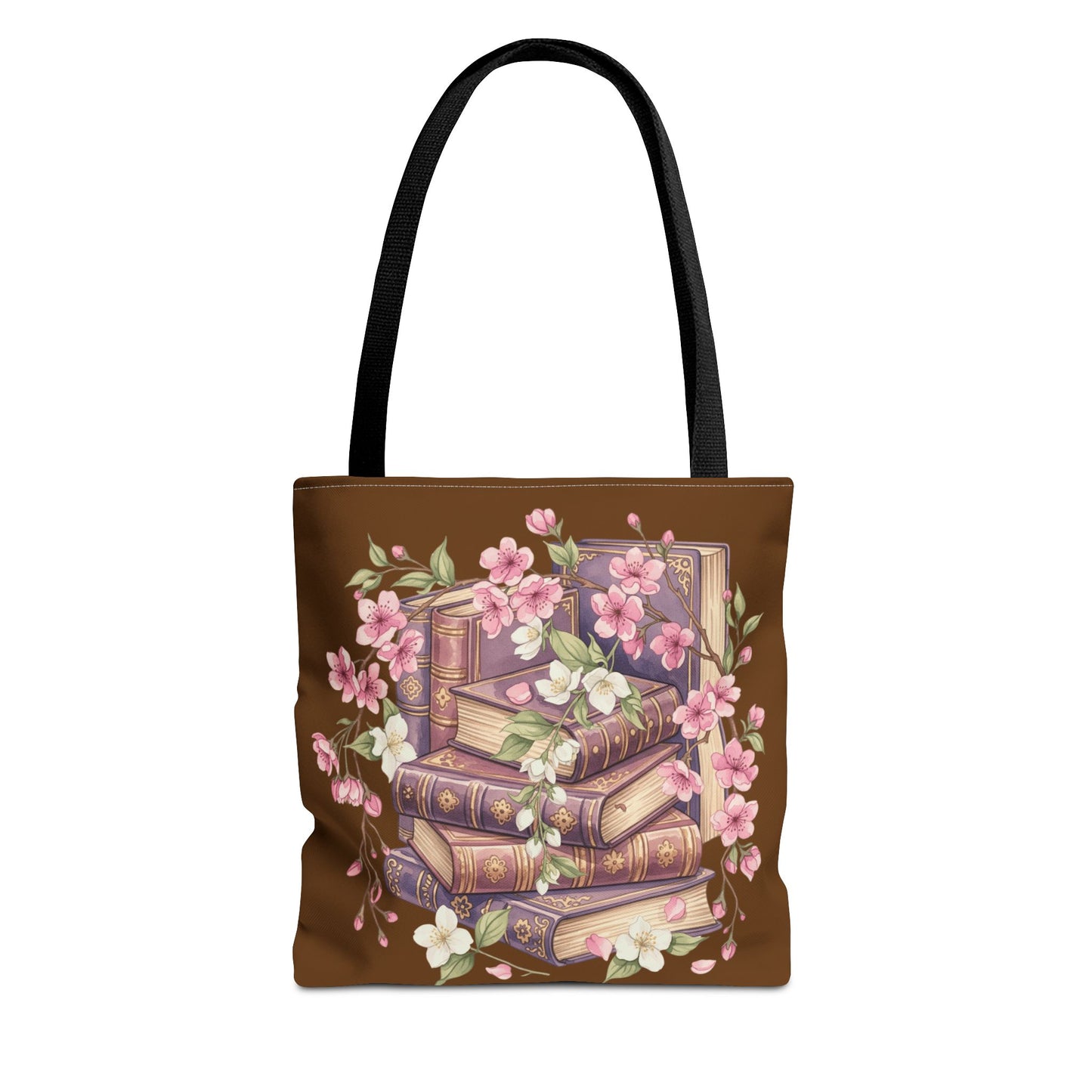 Wildflower Book Tote — Floral Print Library Tote