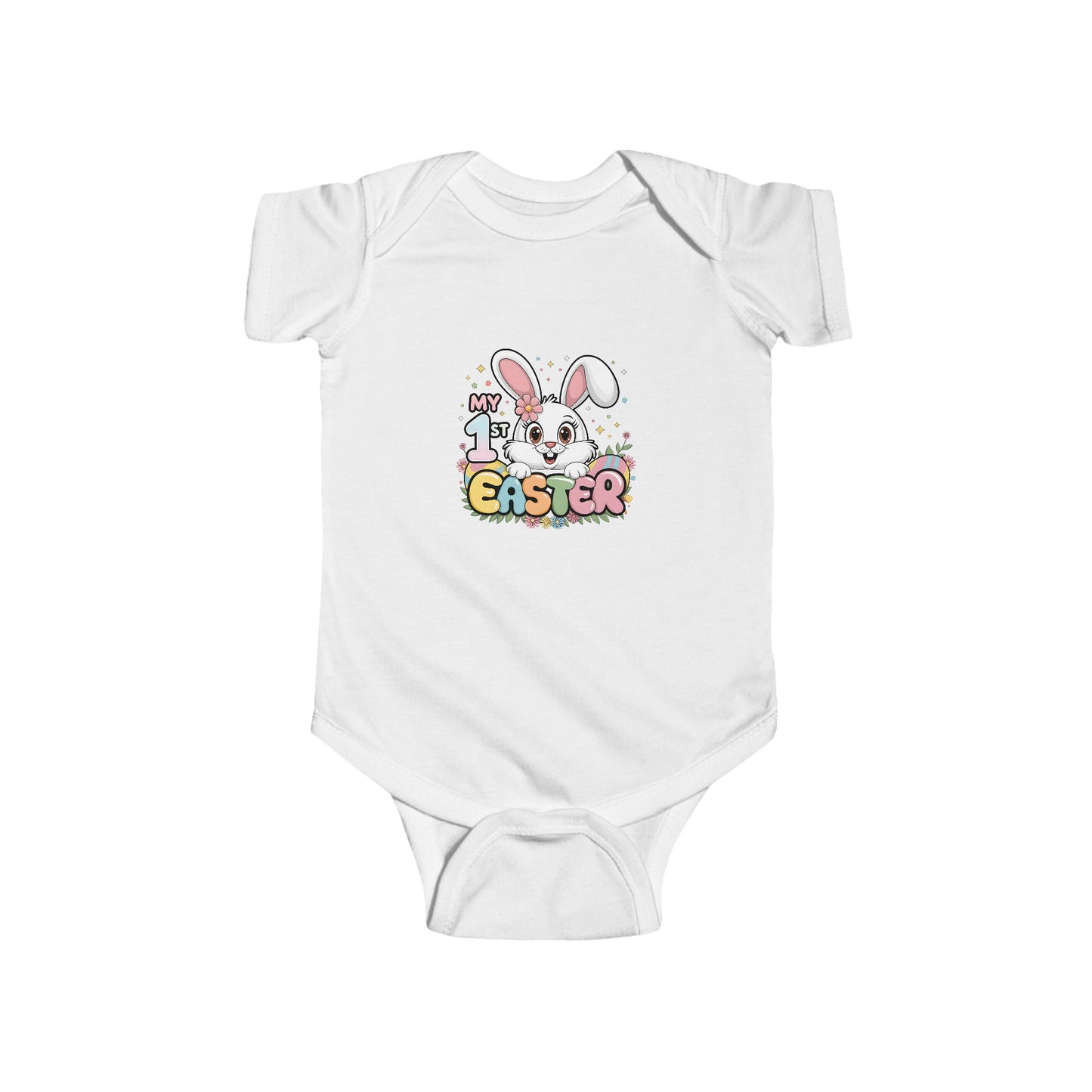 My 1st Easter Bodysuit, Infant Easter Outfit, Baby Shower Gift, Cute Bunny Apparel, Newborn Celebration Clothes