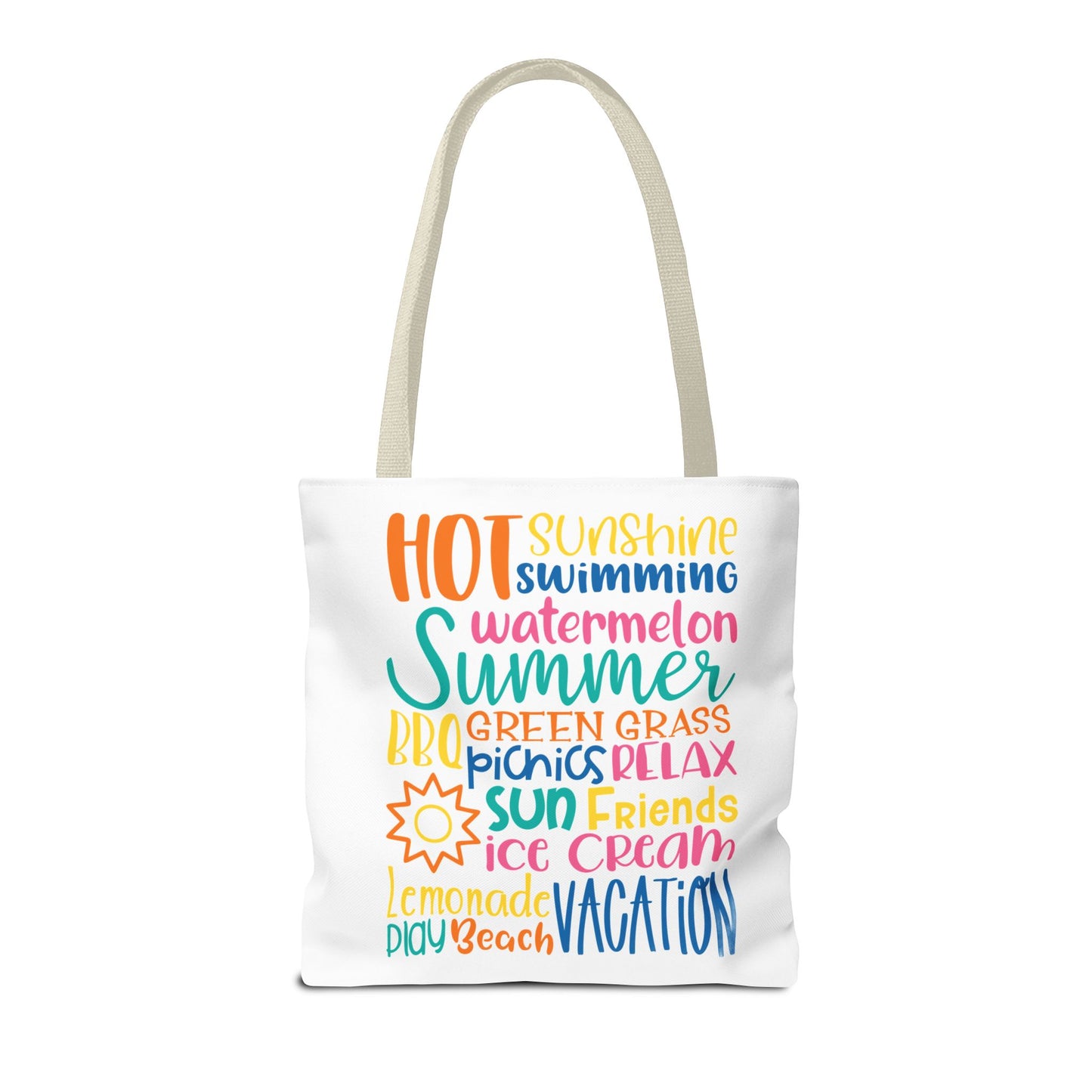 Summer Word Riot Tote Bag