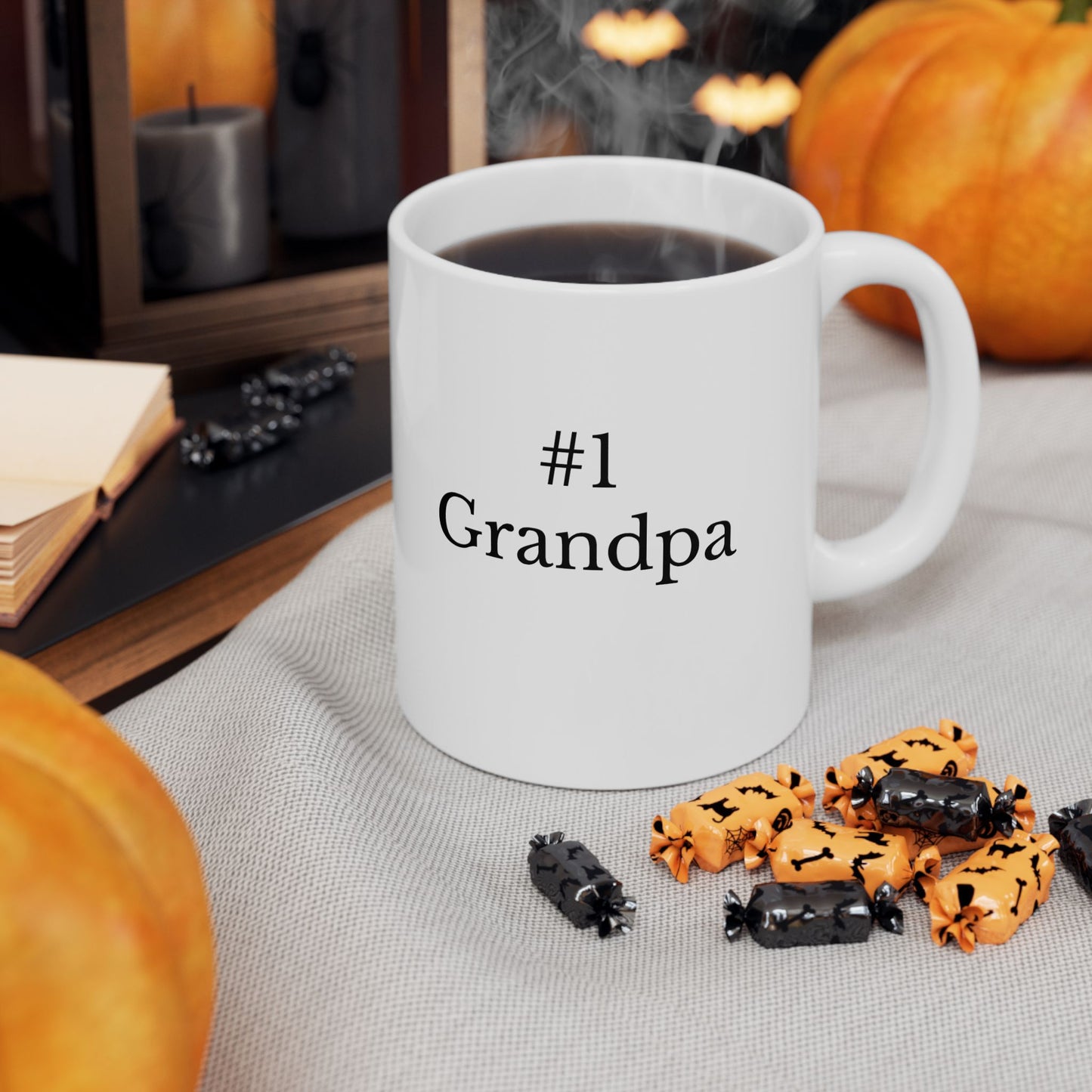 Number 1 Grandpa Novelty Gift Mug (11 & 15 oz)