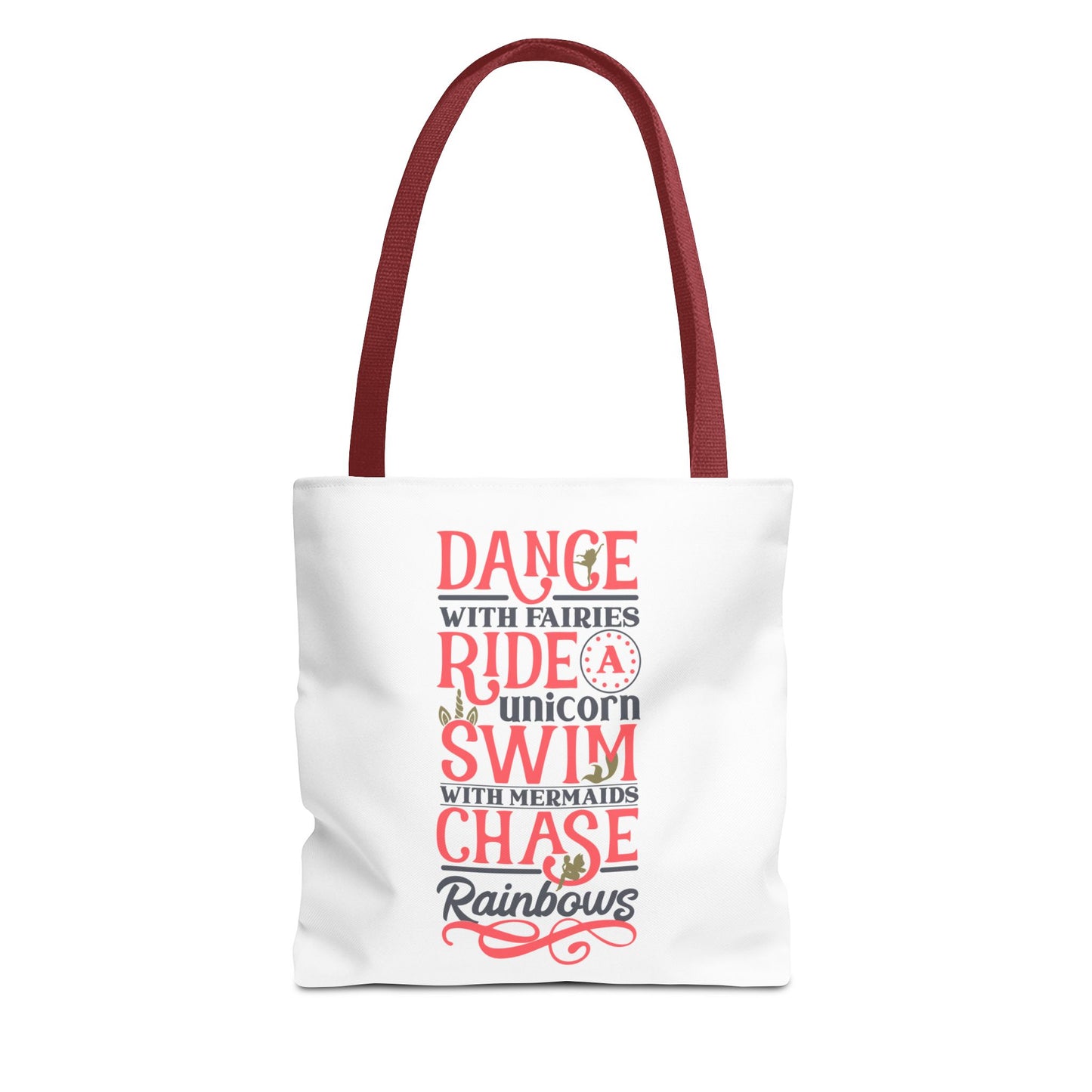 Whimsical Adventure Tote Bag - Dance with Fairies, Ride Unicorns, Swim with Mermaids