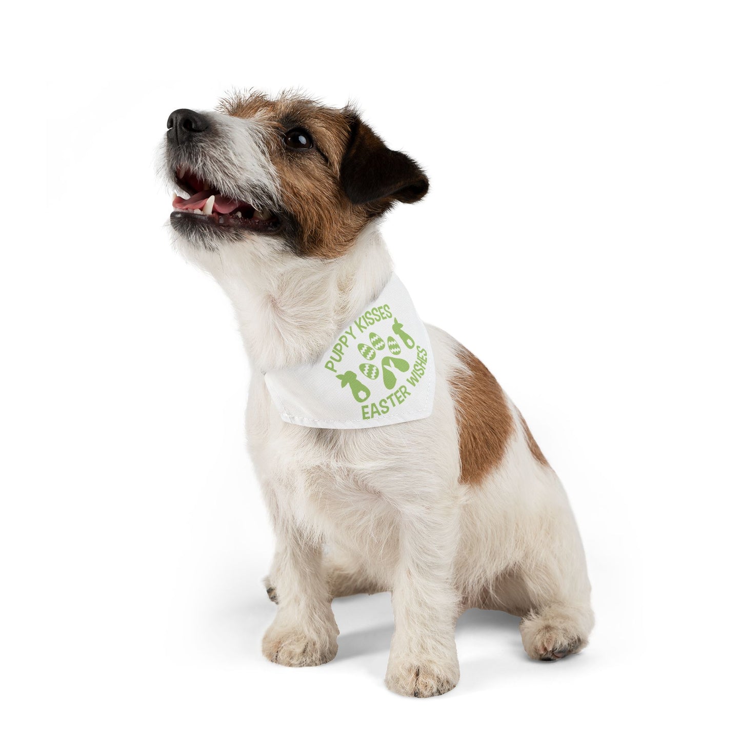 Green Easter Themed Pet Bandana Collar for Dogs