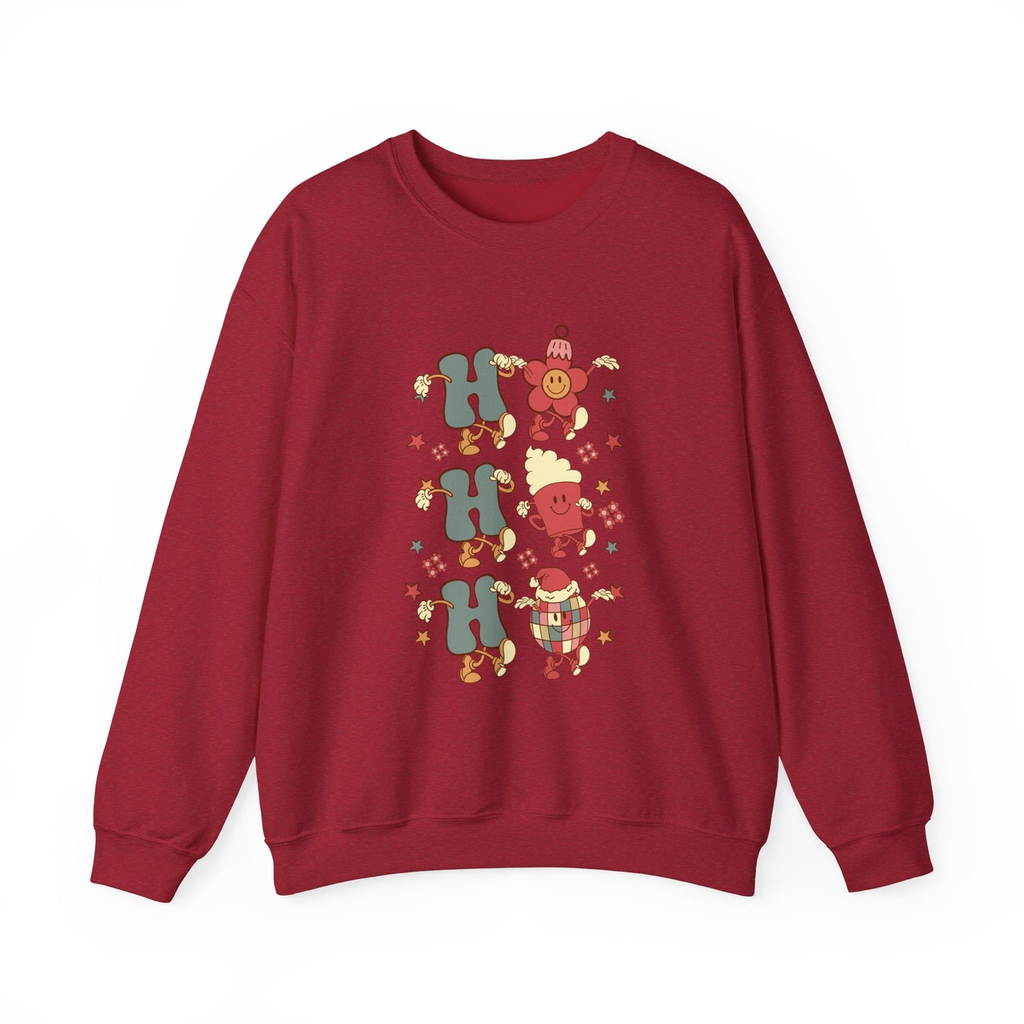 Ho Ho Ho Crewneck Sweatshirt — Christmas Holiday Sweatshirt