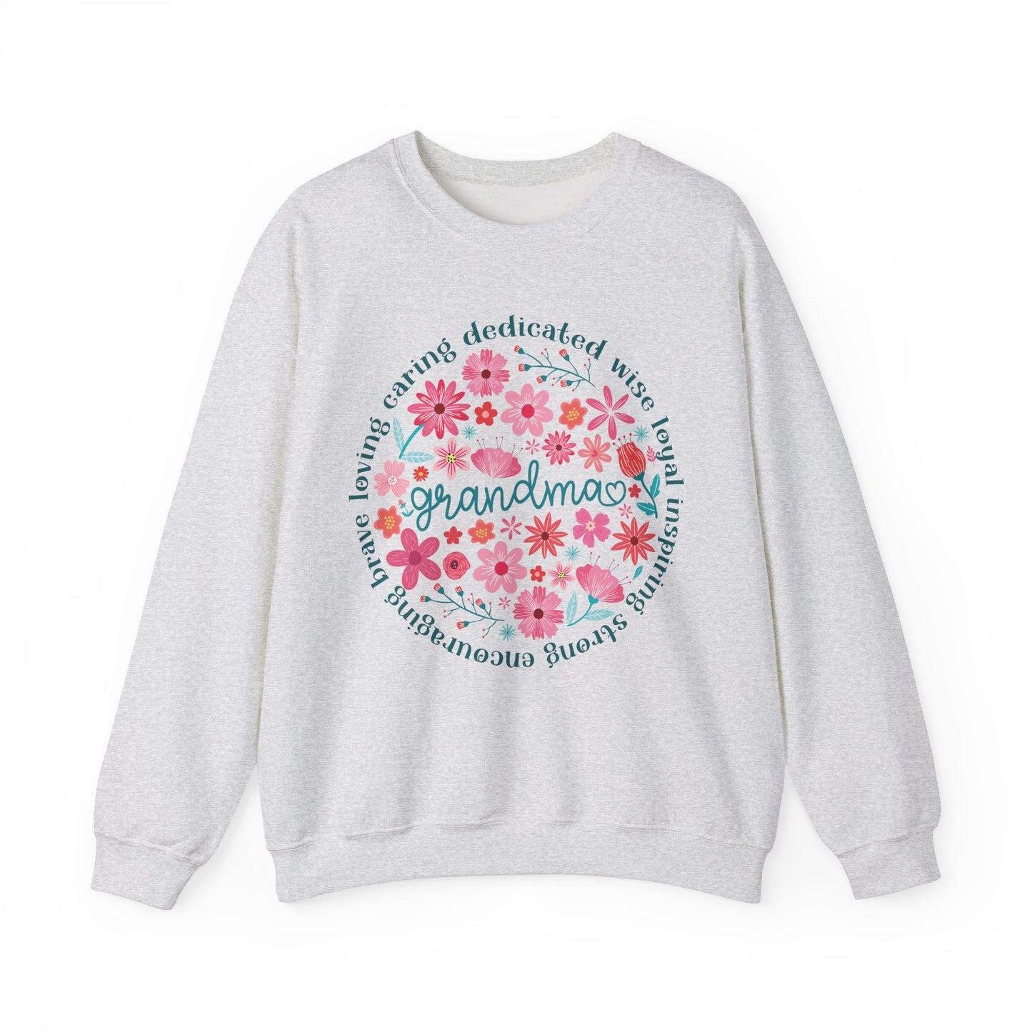Grandma Floral Love Crewneck Sweatshirt - Cozy Gift for Grandmothers for Mother's Day