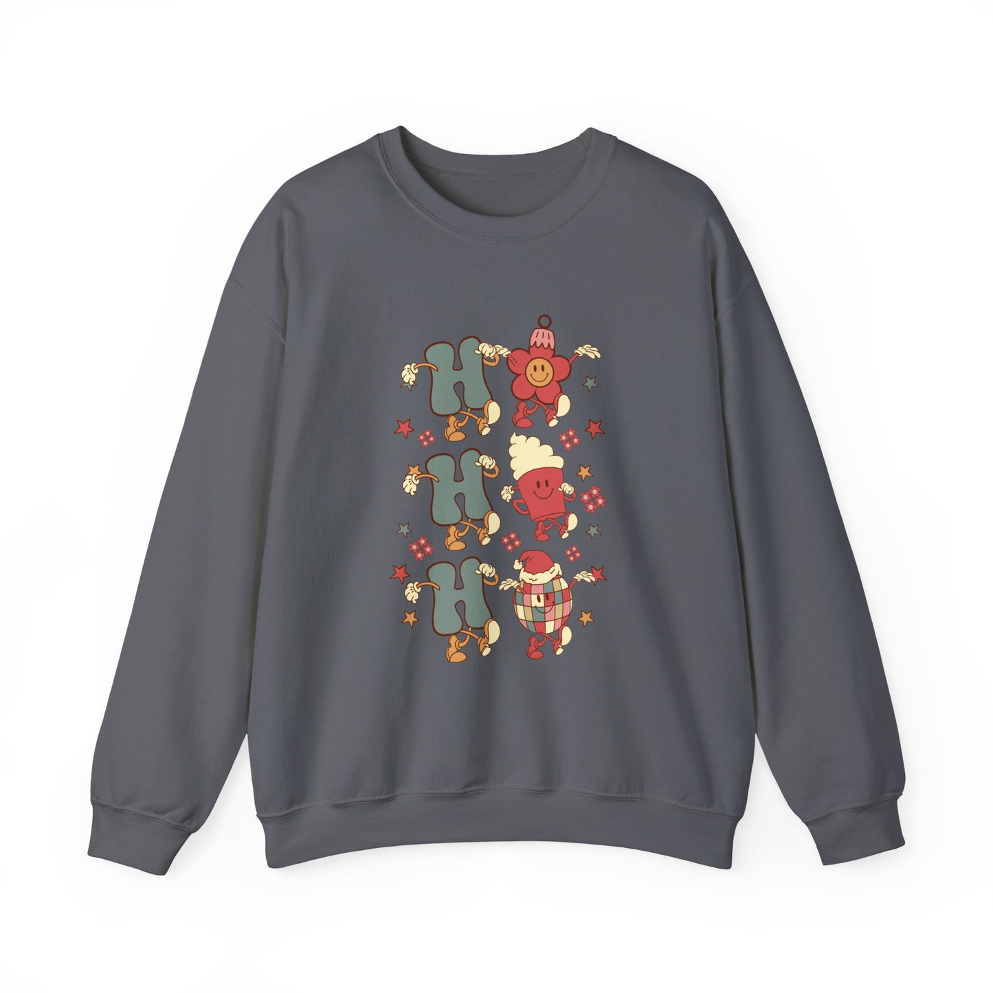 Ho Ho Ho Crewneck Sweatshirt — Christmas Holiday Sweatshirt