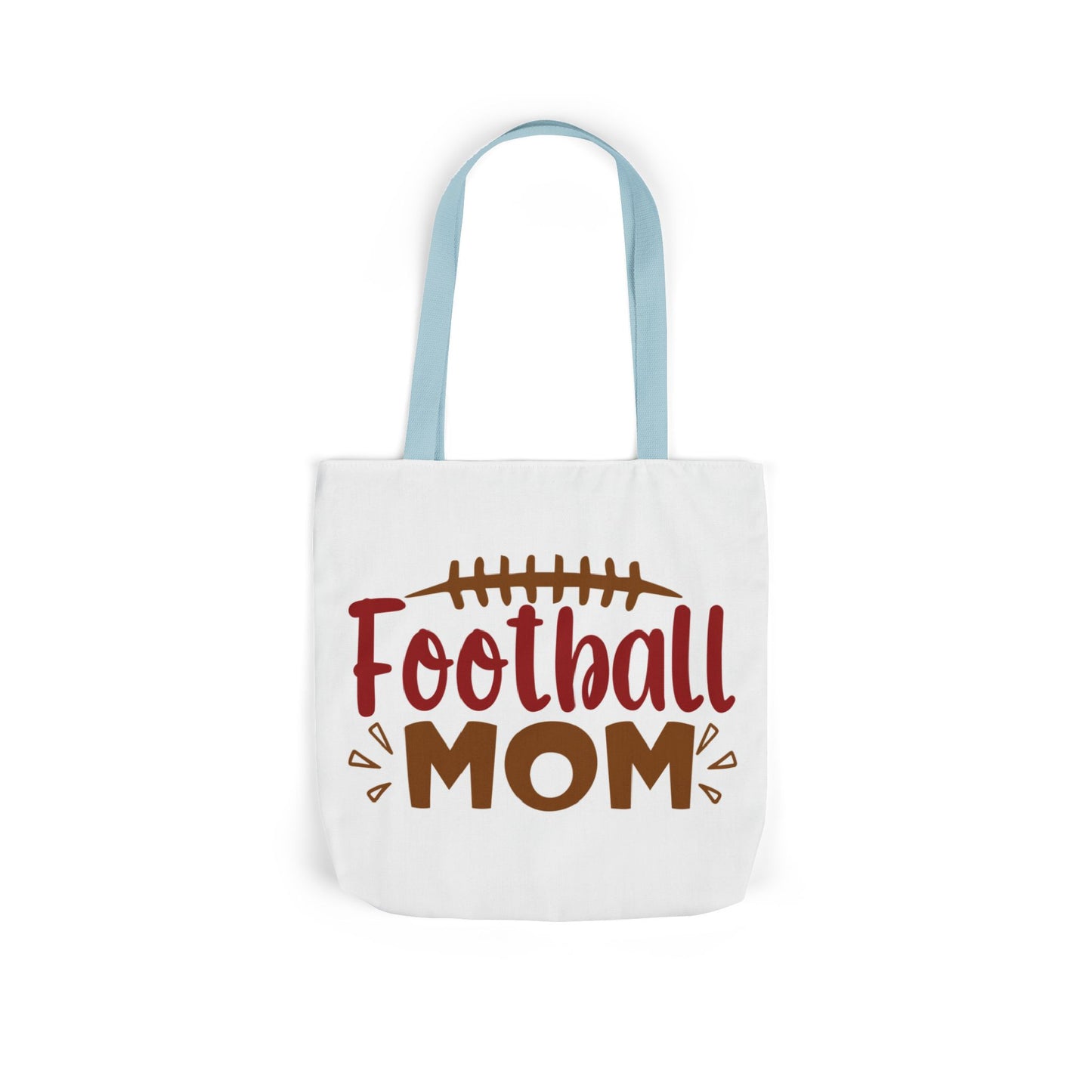 Football Mom Canvas Tote Bag — Game Day Reusable Grocery & Gear Tote