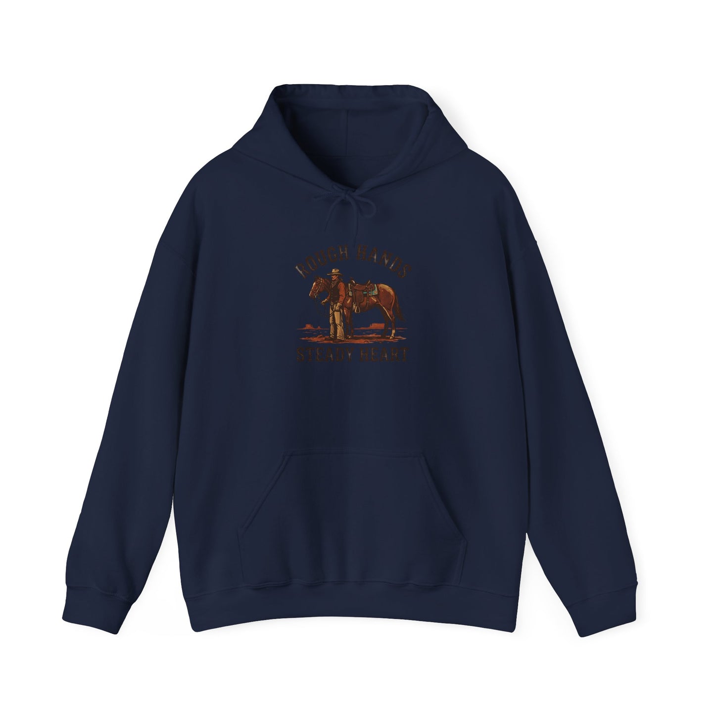 Rough Hands Steady Heart Hoodie | Western cowboy, Americana vintage