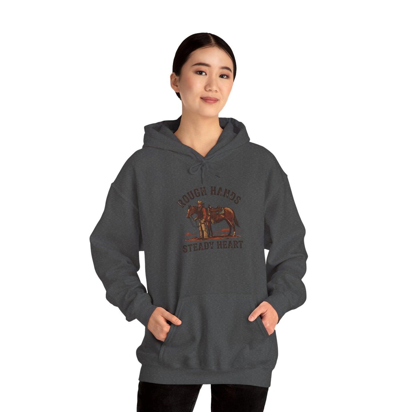 Rough Hands Steady Heart Hoodie | Western cowboy, Americana vintage