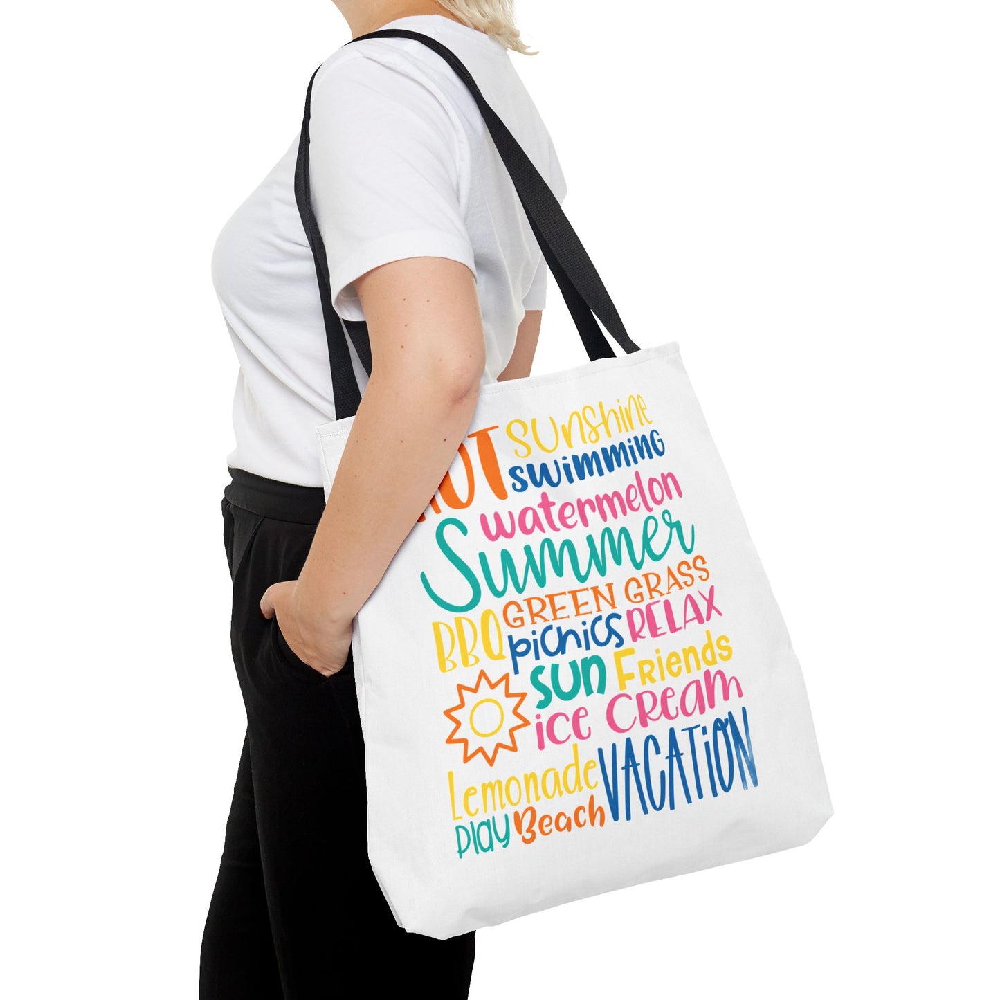 Summer Word Riot Tote Bag