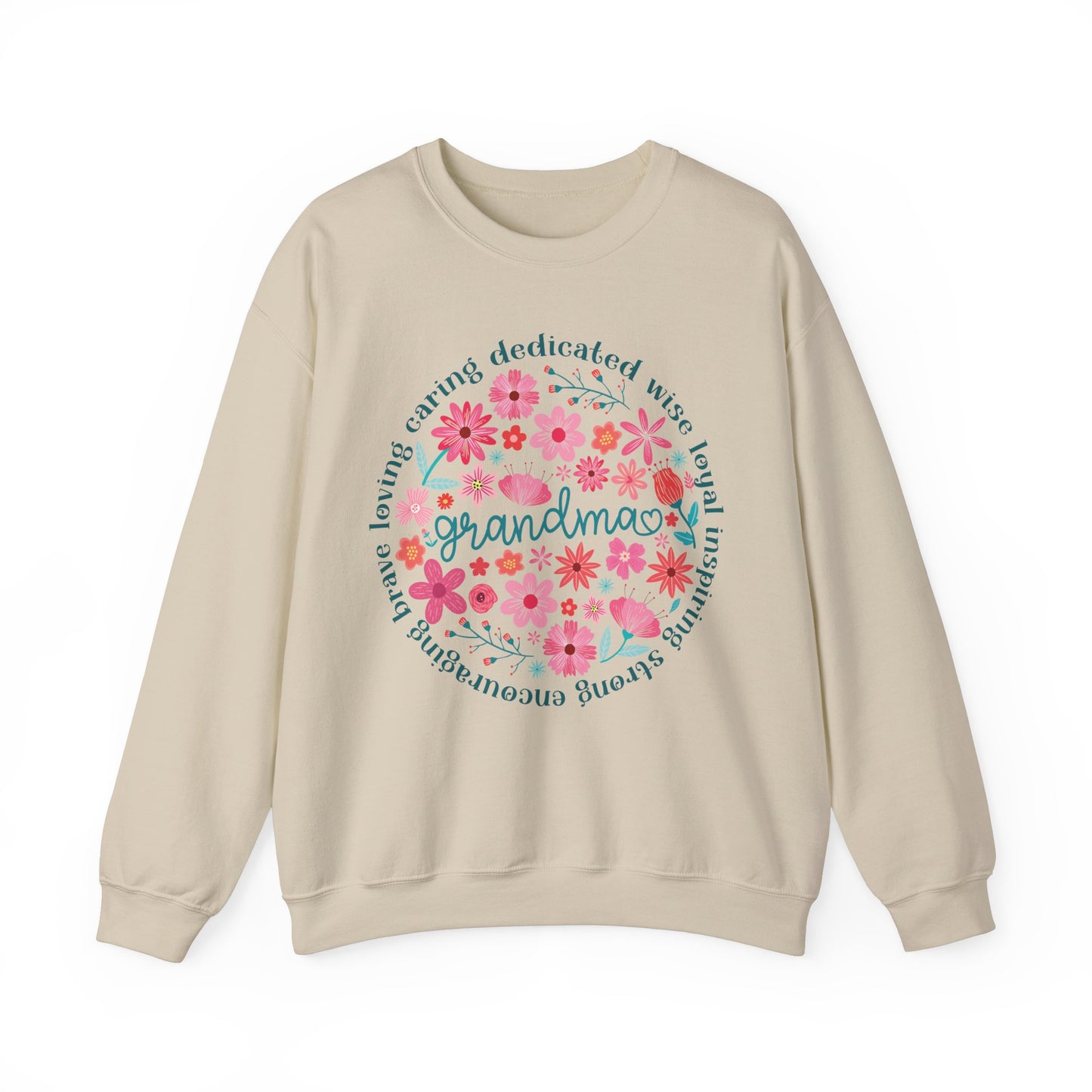 Grandma Floral Love Crewneck Sweatshirt - Cozy Gift for Grandmothers for Mother's Day