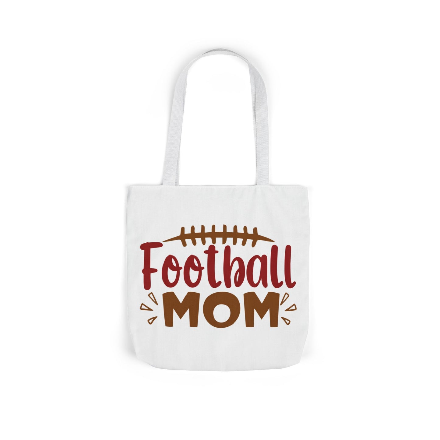 Football Mom Canvas Tote Bag — Game Day Reusable Grocery & Gear Tote