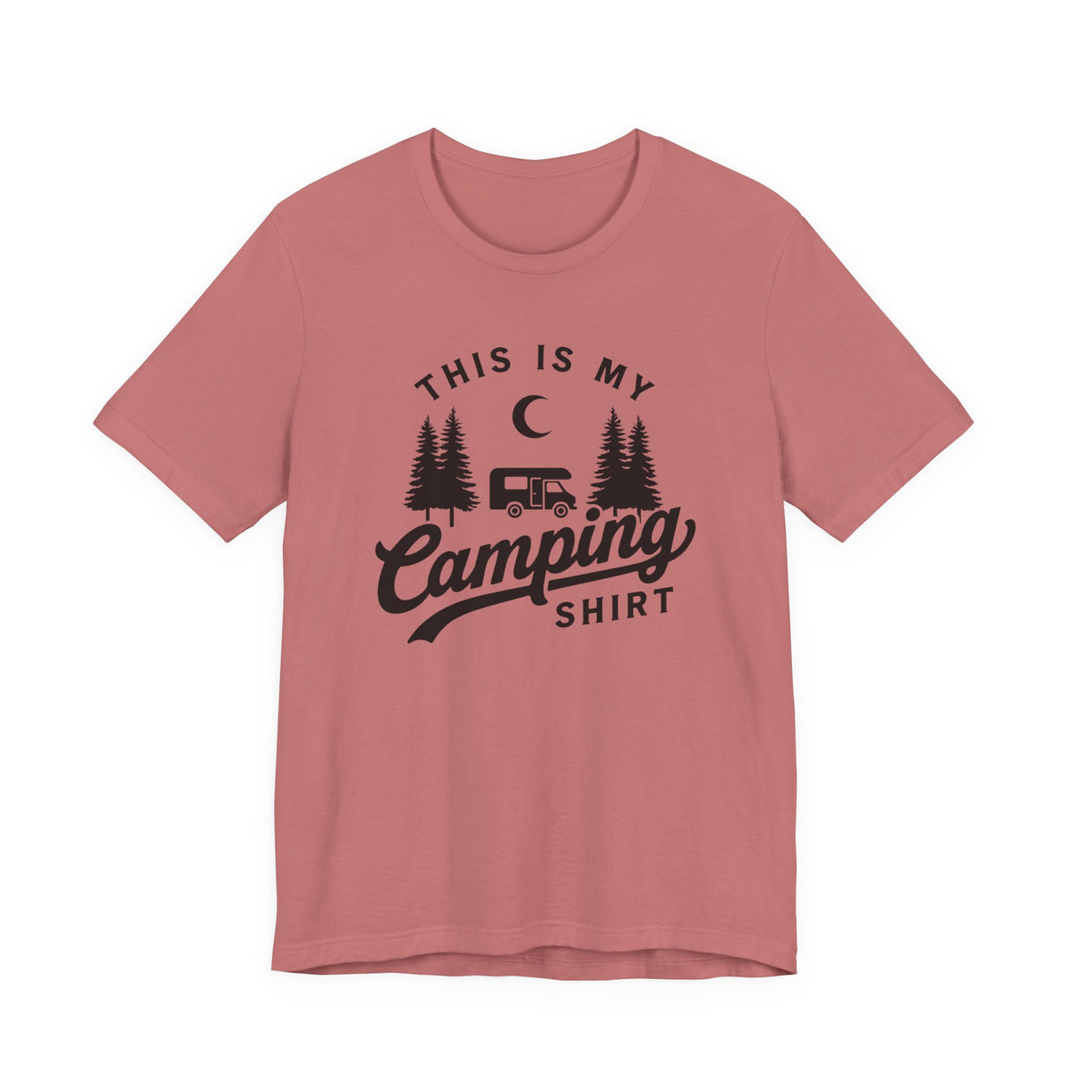 This Is My Camping Shirt Tee — Retro Camper Graphic T-Shirt for Outdoor Lovers