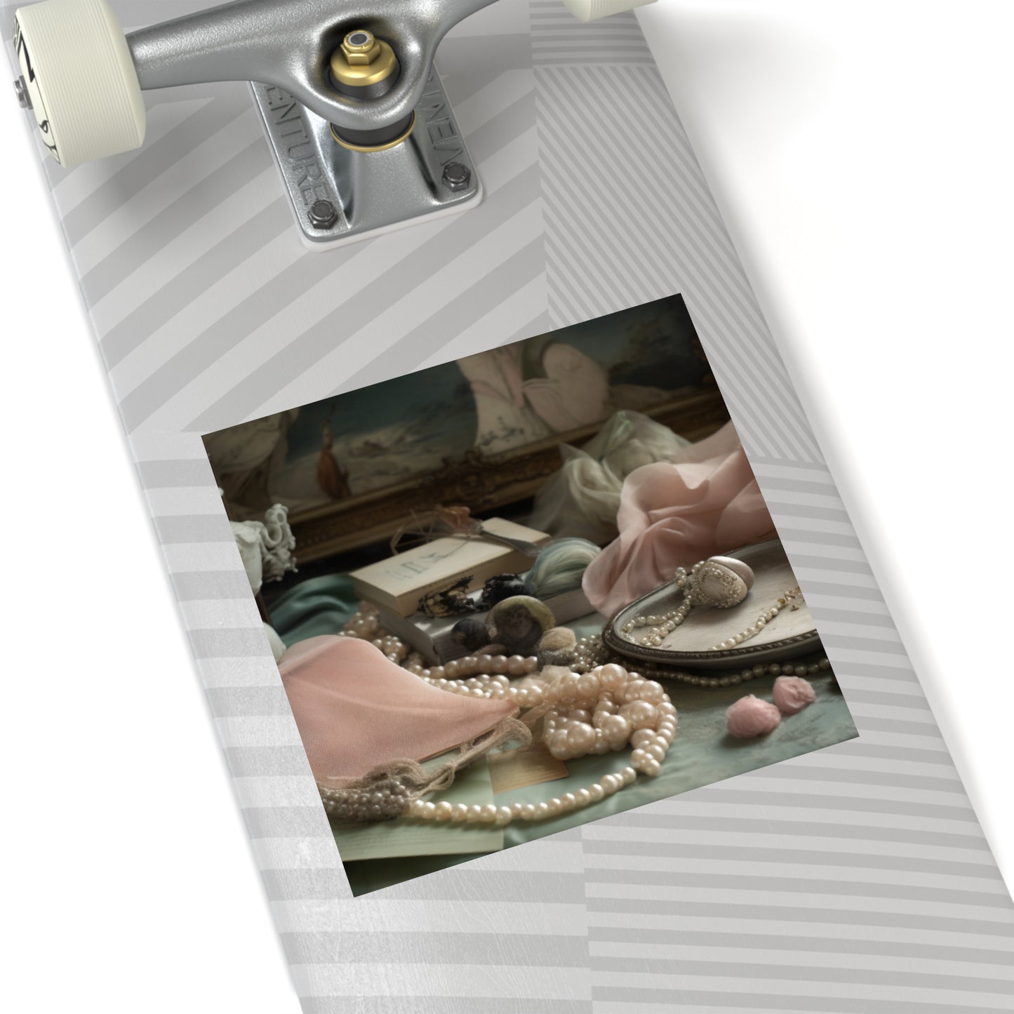 Vintage Women's Boudoir Square Sticker #1
