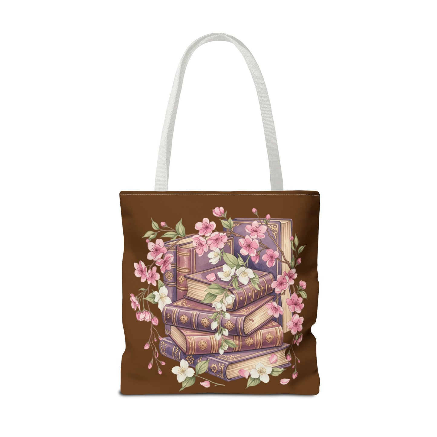 Wildflower Book Tote — Floral Print Library Tote