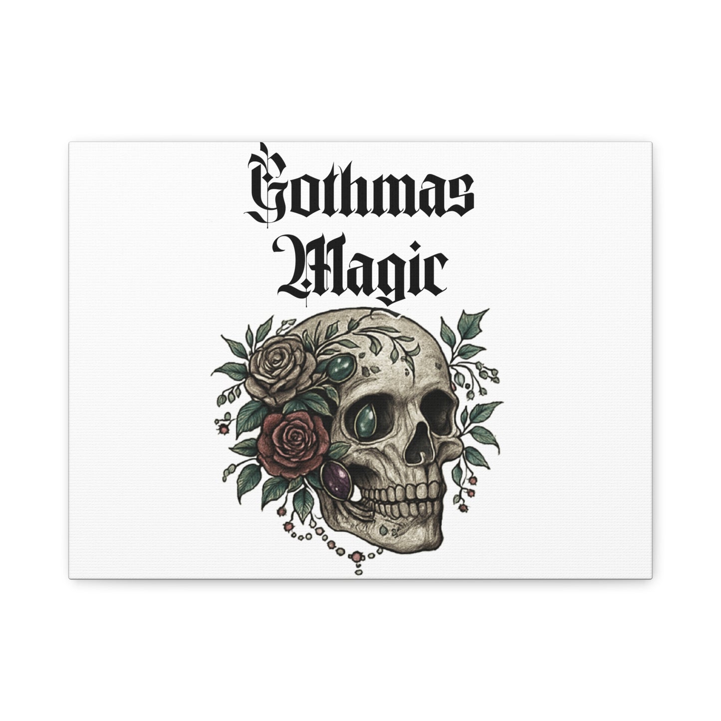 Gothmas Magic Skull Canvas Wall Art