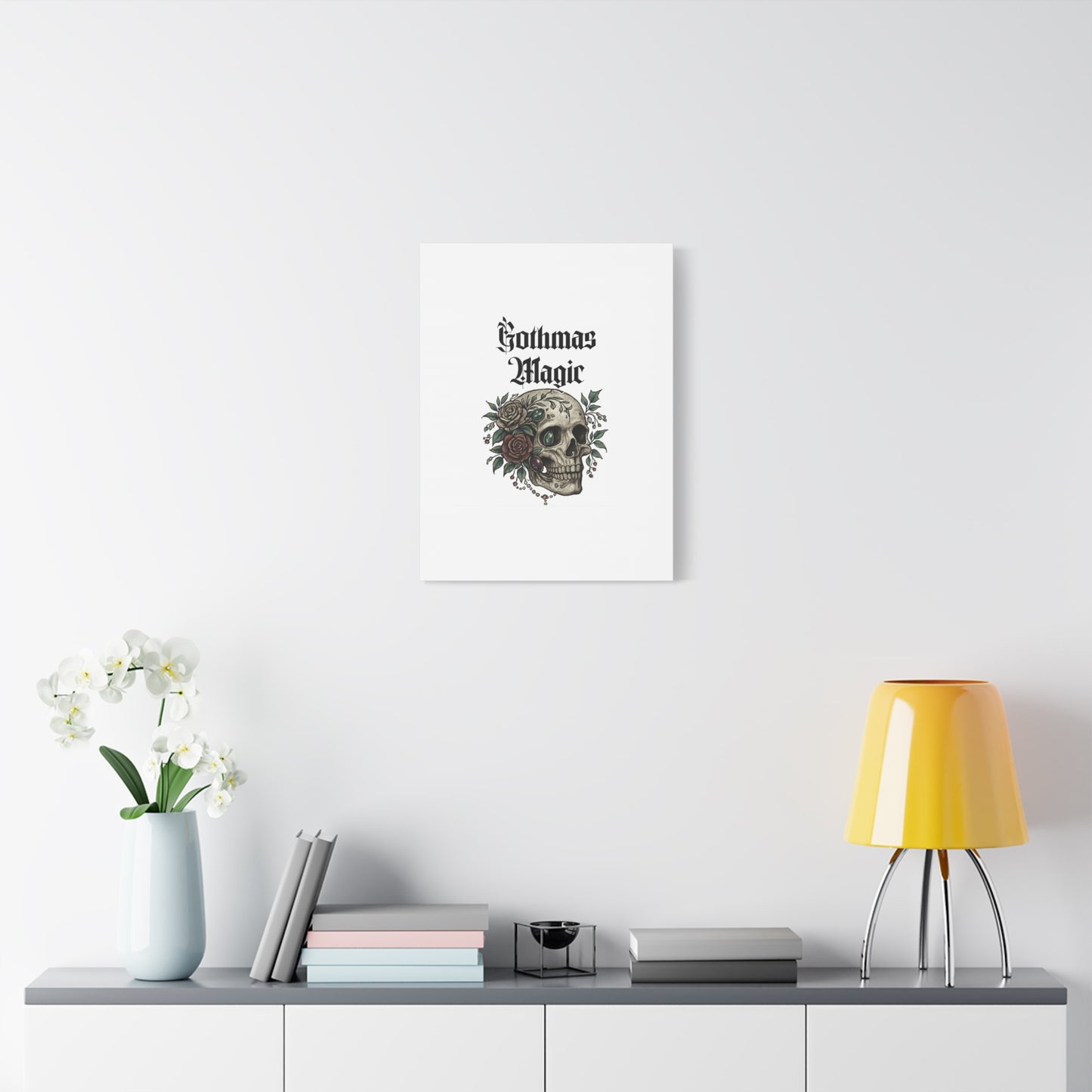 Gothmas Magic Skull Canvas Wall Art