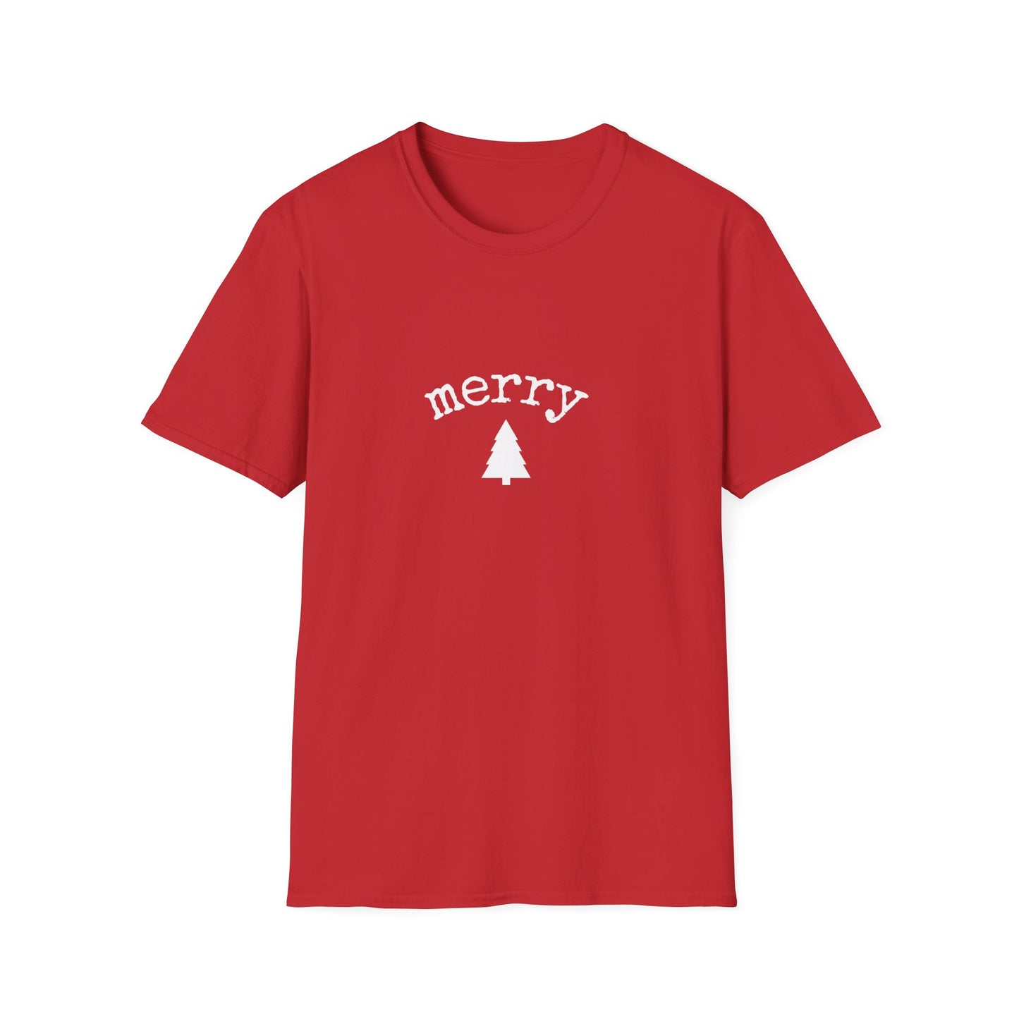 Cute "Merry Tree" Holiday T-Shirt — Festive Christmas Graphic Tee