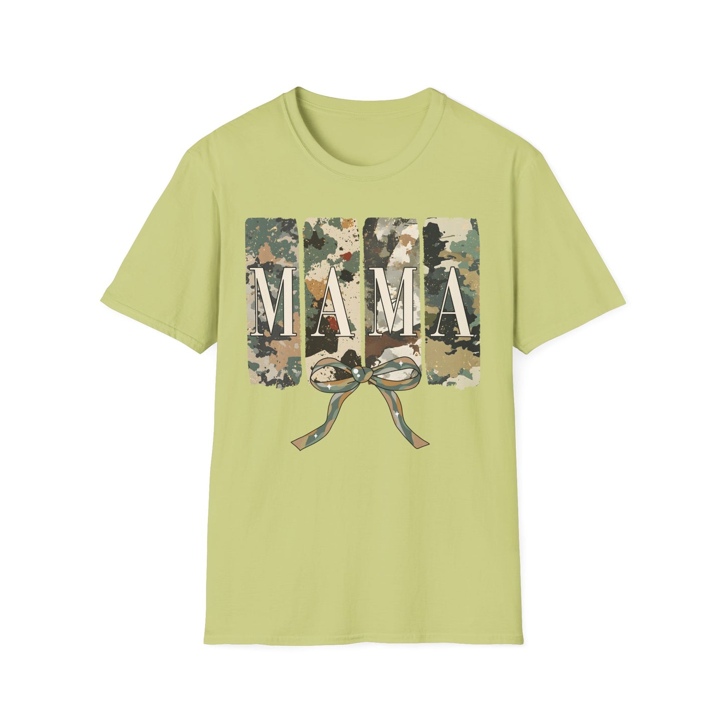 Camo Mama Mother's Day Softstyle T-Shirt - Perfect Gift for Military Moms