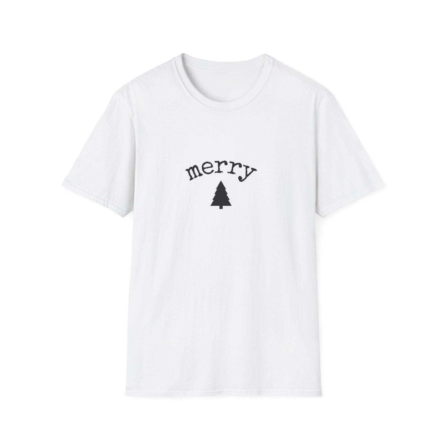 Cute "Merry Tree" Holiday T-Shirt — Festive Christmas Graphic Tee