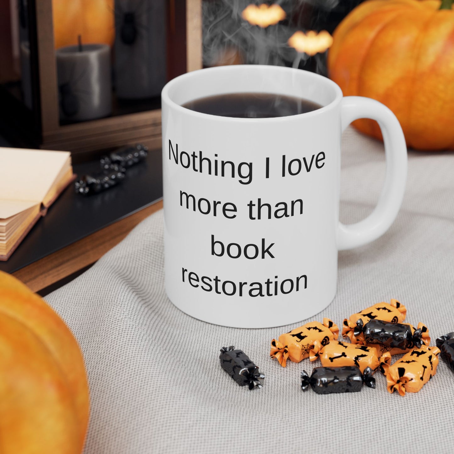 Book Restoration Lovers White Coffee Mug (11 oz and 15 oz)