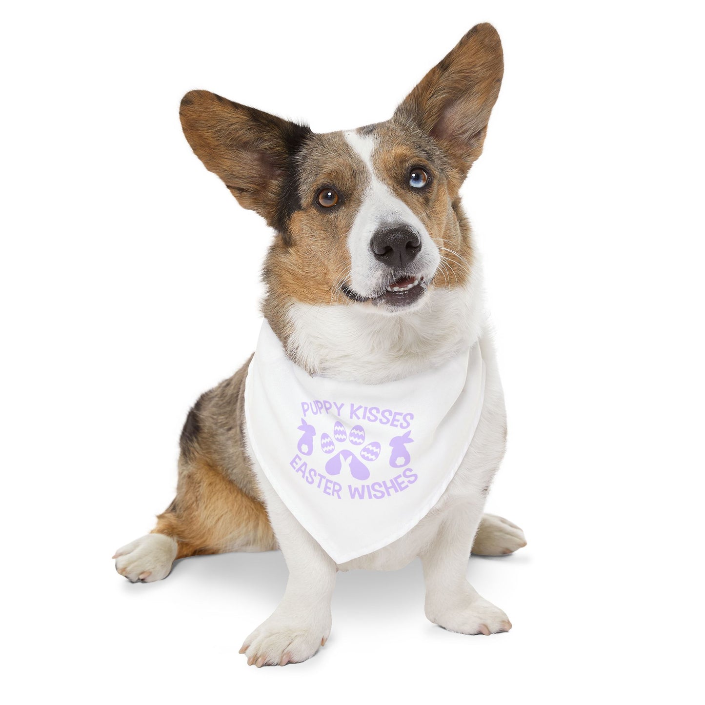 Lilac Easter Themed Pet Bandana Collar