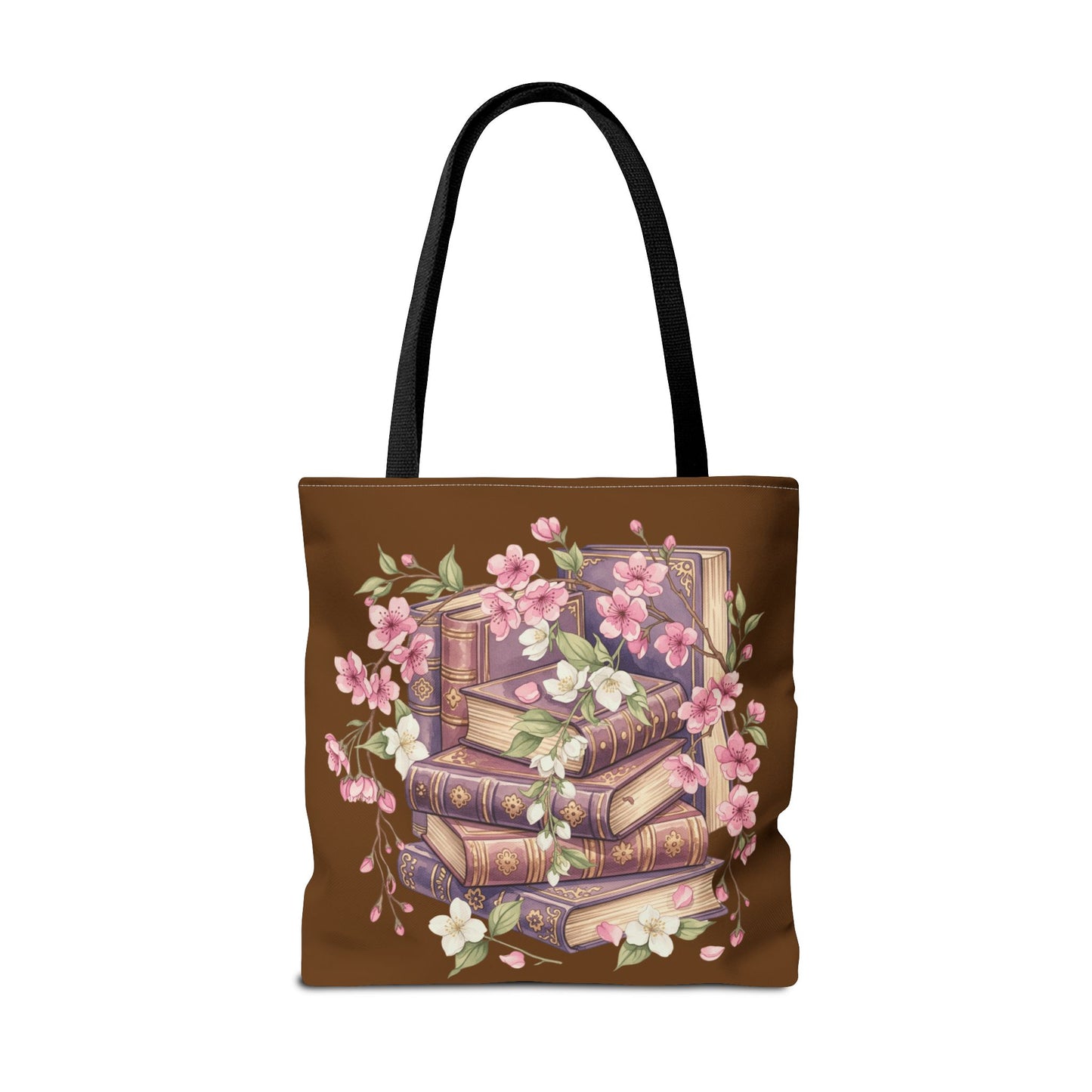 Wildflower Book Tote — Floral Print Library Tote