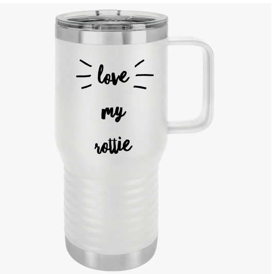 Love My Rottie 20-oz Travel Mug